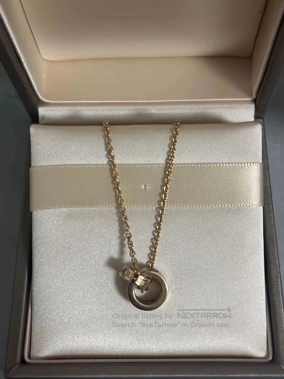 Bvlgari Bvlgari Double Ring Gemstone Necklace. Size ONE SIZE - 3 Thumbnail