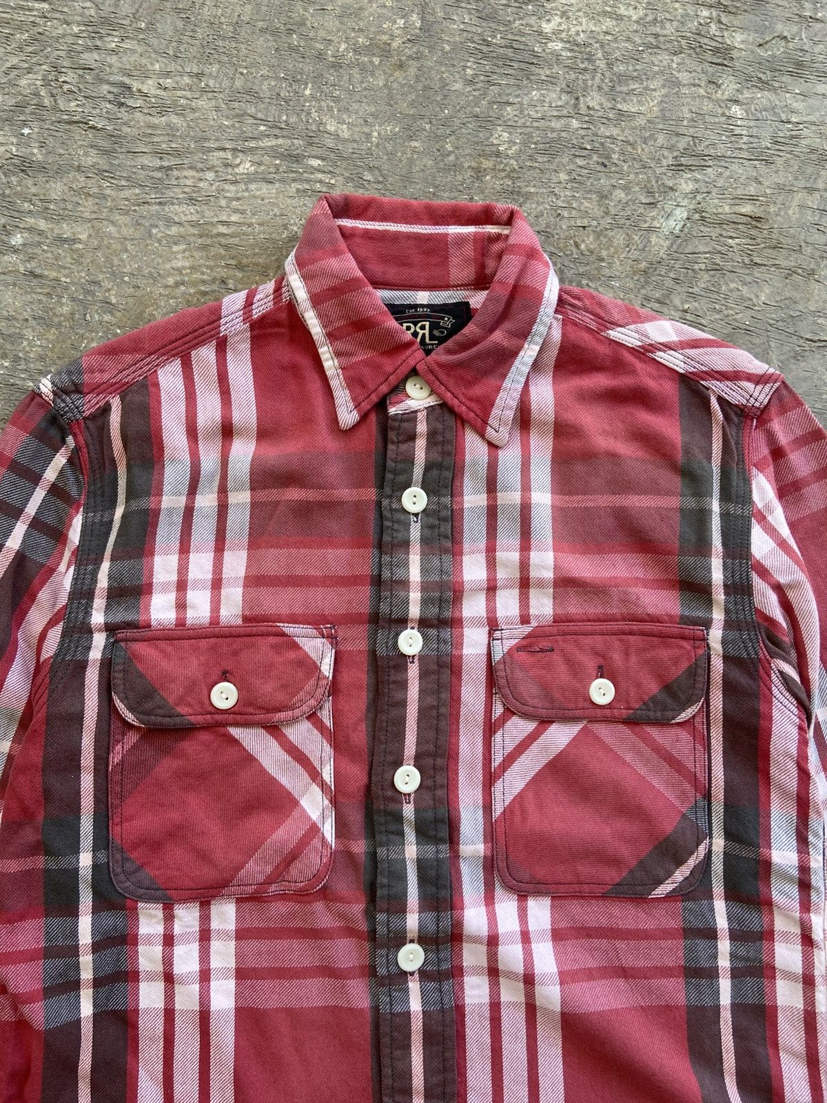 RRL Ralph Lauren 2000s RRL Ralph Lauren - Red Western Plaid Flannel Shirt Size US S / EU 44-46 / 1 - 3 Thumbnail