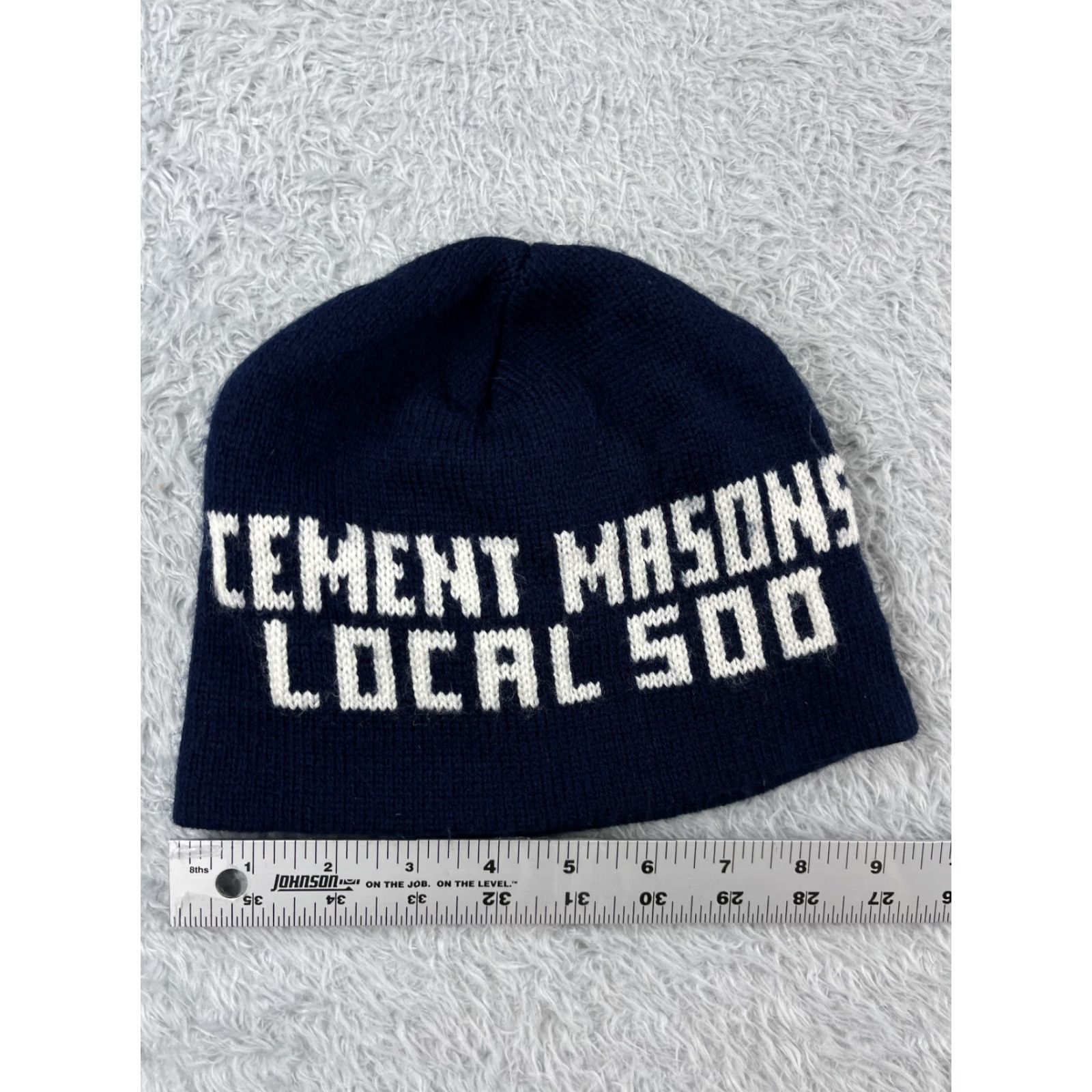 Vintage VINTAGE The Frank Doolittle Beanie Knit Hat Adult One Size Blue Ultralight Lightweight Winter Outdoors Ski] Size ONE SIZE - 3 Thumbnail