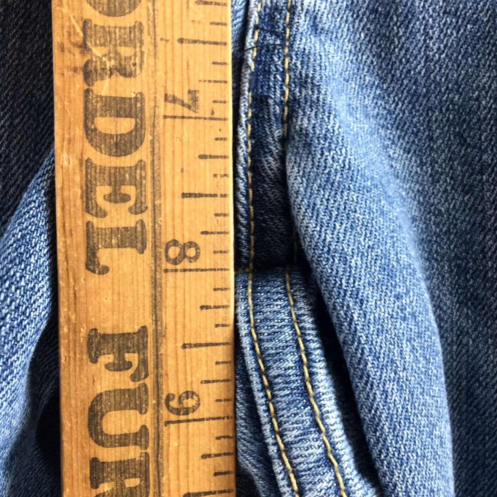 Vintage American Eagle Straight Leg Jeans Womens 10 Blue Denim Button Front Zip Fly Jeans Women 10 Blue Denim Belt 5-Pocket Solid Vintage No? Size 32" / US 10 / IT 46 - 7 Thumbnail