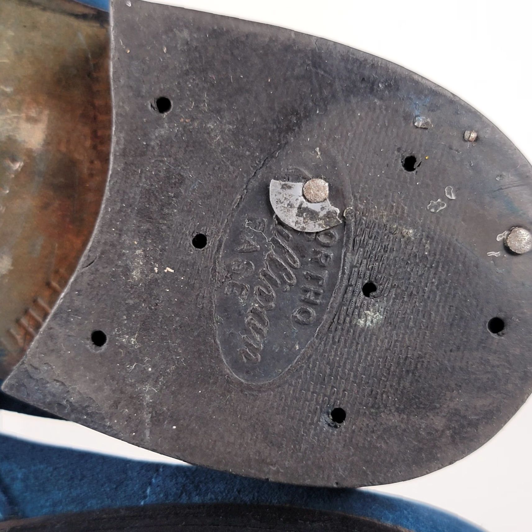 Vintage VINTAGE Blue Suede Loafers Men Size 11.5 Dress Slip On Pointed Toe Leather Lining Leather Upper Classic Size US 12 / EU 45 - 7 Thumbnail