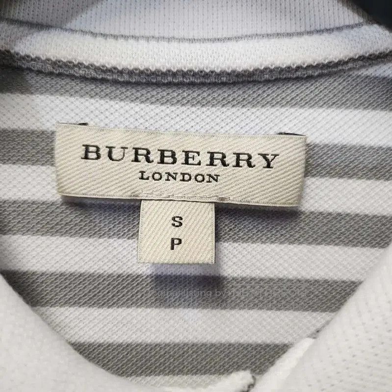 Burberry Burberry Gray Striped Men's Polo Shirt. Size US S / EU 44-46 / 1 - 3 Thumbnail