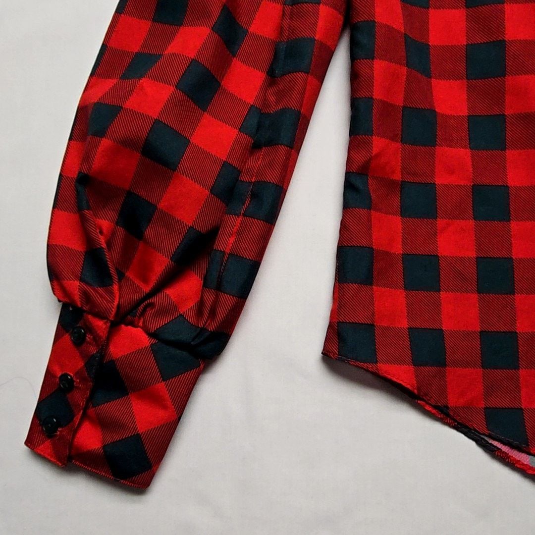 Vintage Vintage Sweet Apple Plaid Blouse Red Green Checkered Size 7 Size M / US 6-8 / IT 42-44 - 8 Thumbnail
