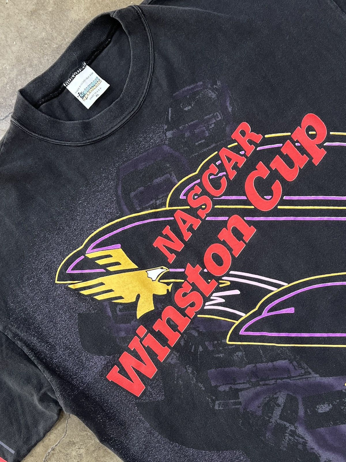 NASCAR Vintage 90s AOP NASCAR Winston Cup Racing Tee XL Size US XL / EU 56 / 4 - 1 Thumbnail