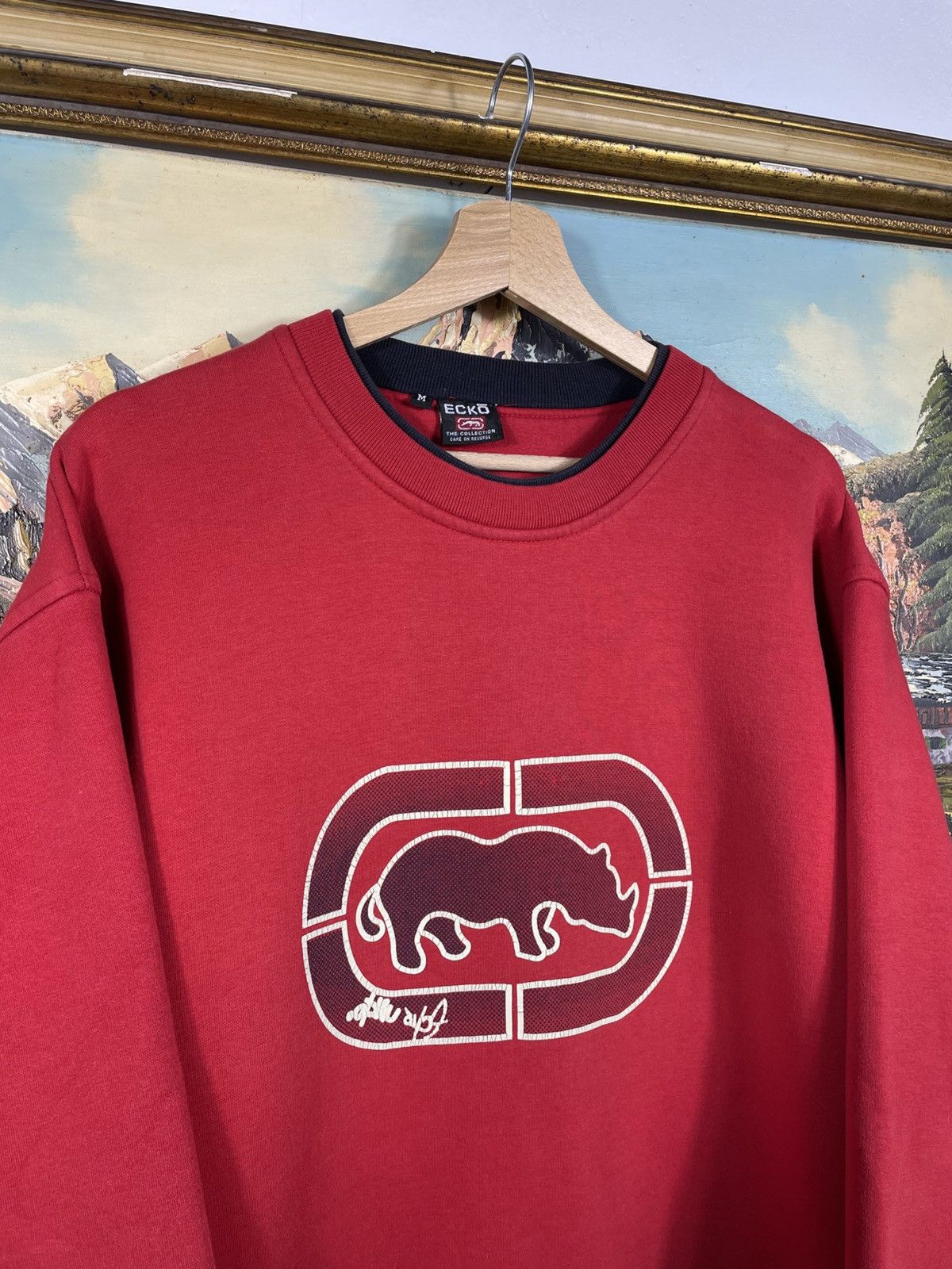 Ecko Unltd. × Vintage Red retro 00s baggy loose boxy crewneck Ecko swag hiphop rap Size US M / EU 48-50 / 2 - 5 Thumbnail