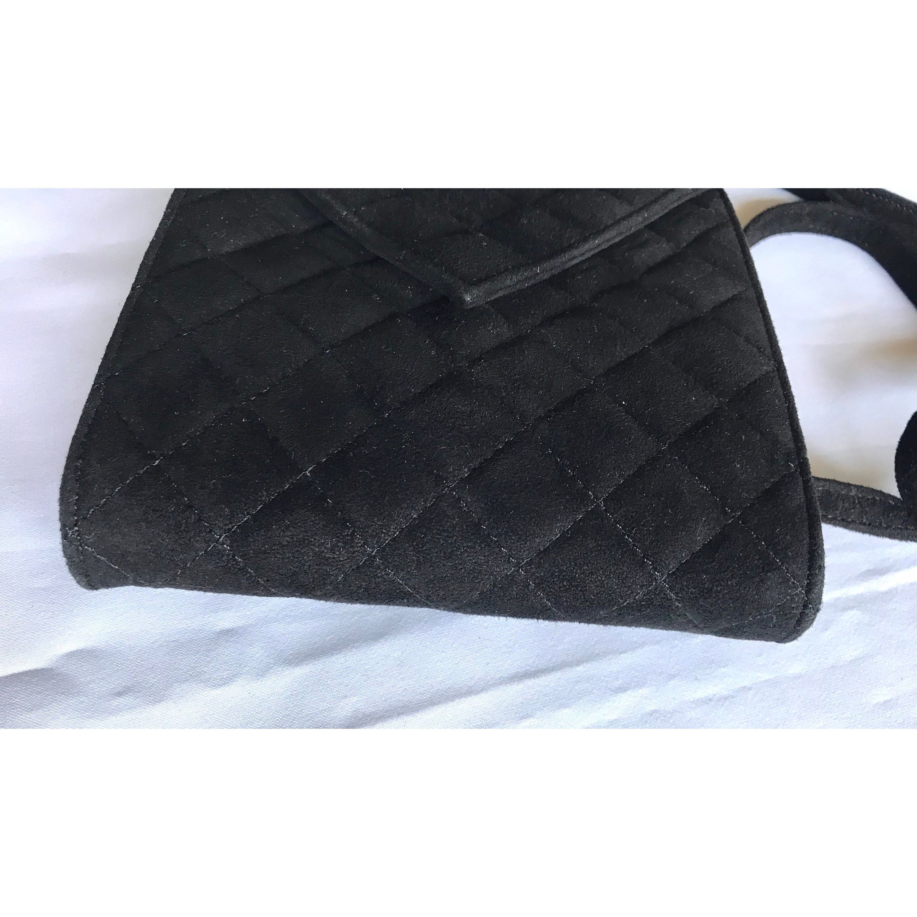 Sonia Rykiel Vintage Sonia Rykiel black suede leather bag, quilted. Size ONE SIZE - 6 Thumbnail