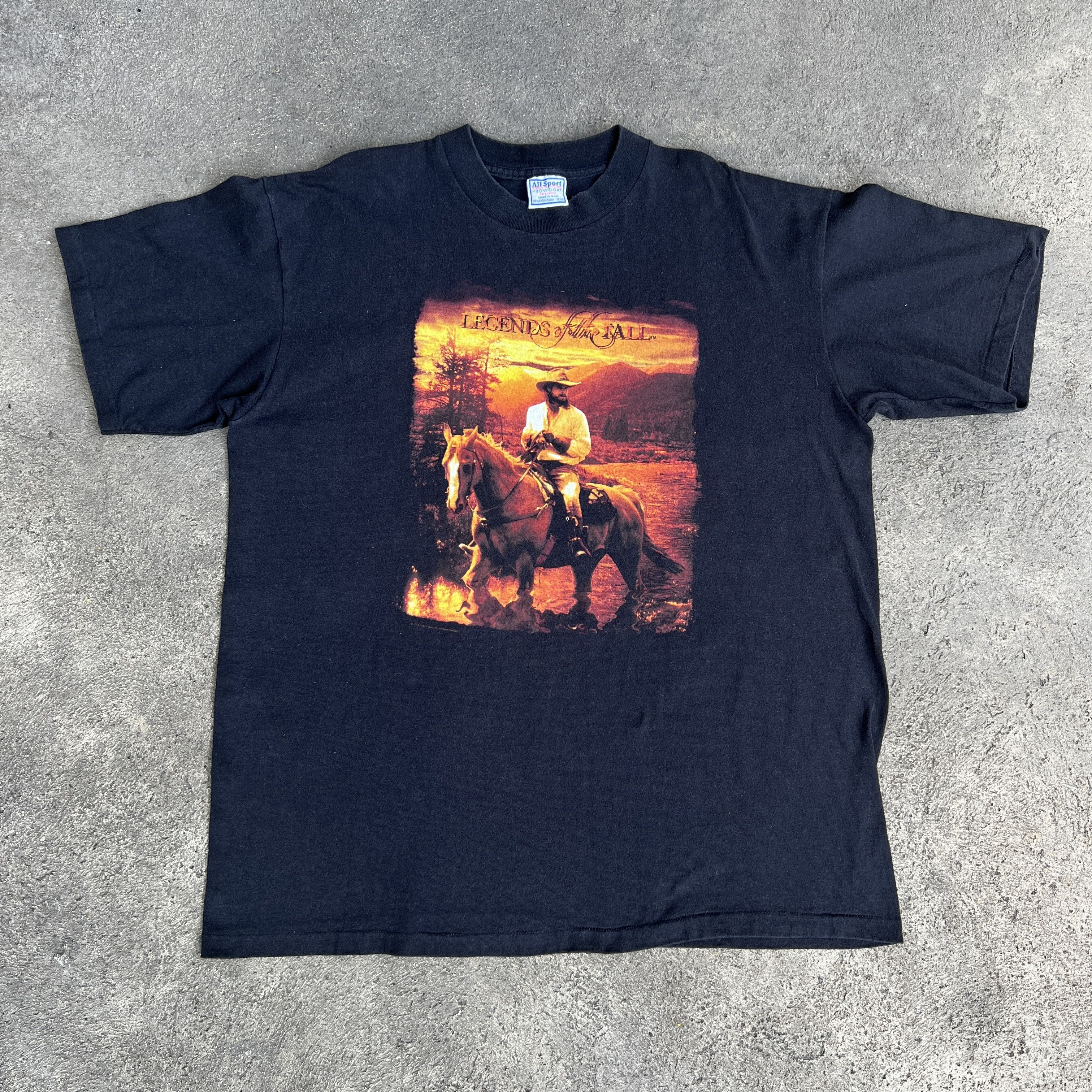 All Sport Vintage 90s Legends of the Fall Movie Promo Tee Brad Pitt Size US XL / EU 56 / 4 - 5 Thumbnail