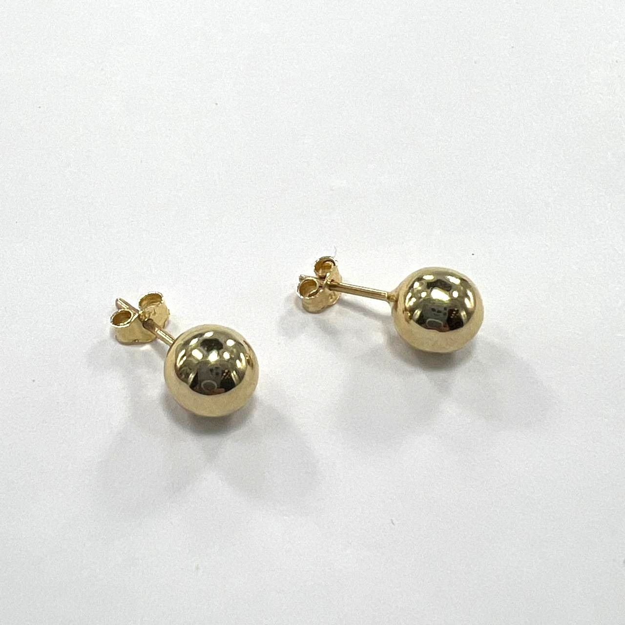 Other 14K Yellow Gold Ball Earrings – Lightweight Size ONE SIZE - 6 Thumbnail