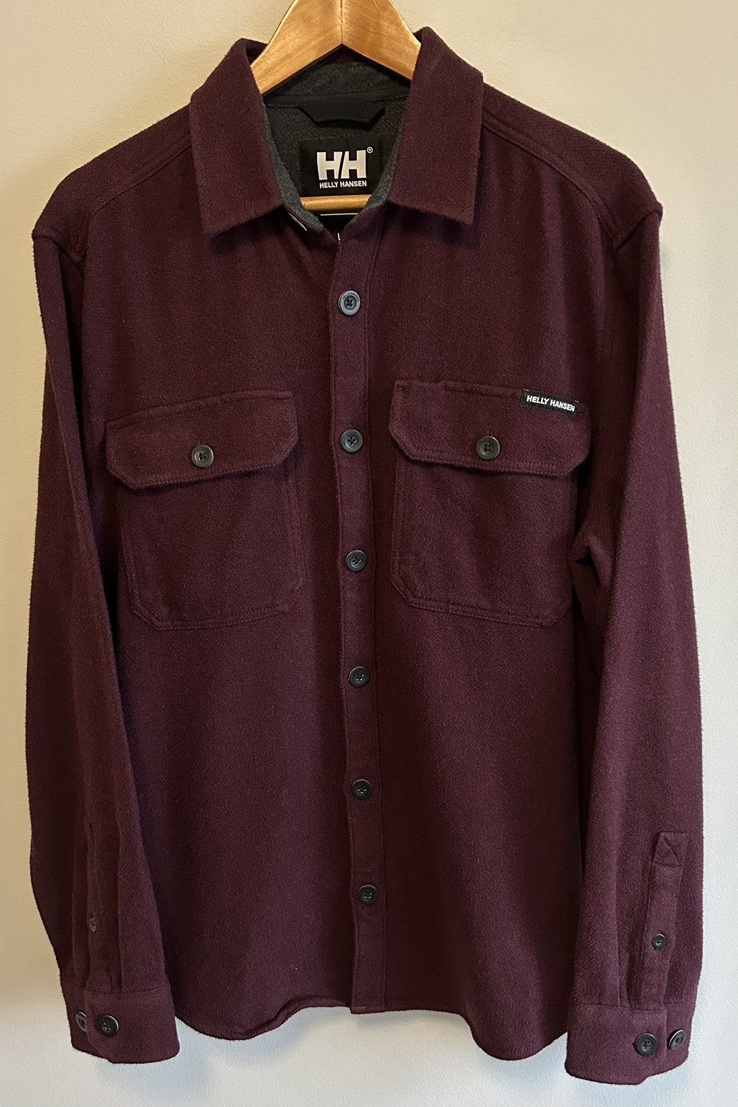 Helly Hansen Helly Hansen Burgundy Button Up Flannel Long Sleeve Shirt Size US L / EU 52-54 / 3 - 1 Thumbnail