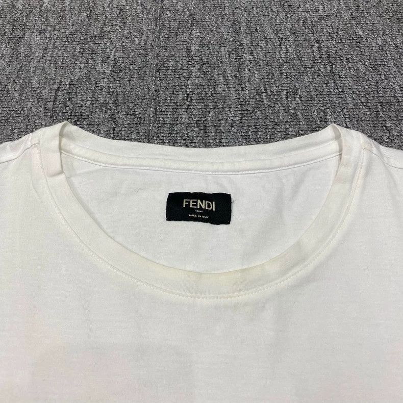 Fendi Fendi Embroidered Logo Short Sleeve Shirt Size US XXL / EU 58 / 5 - 7 Thumbnail