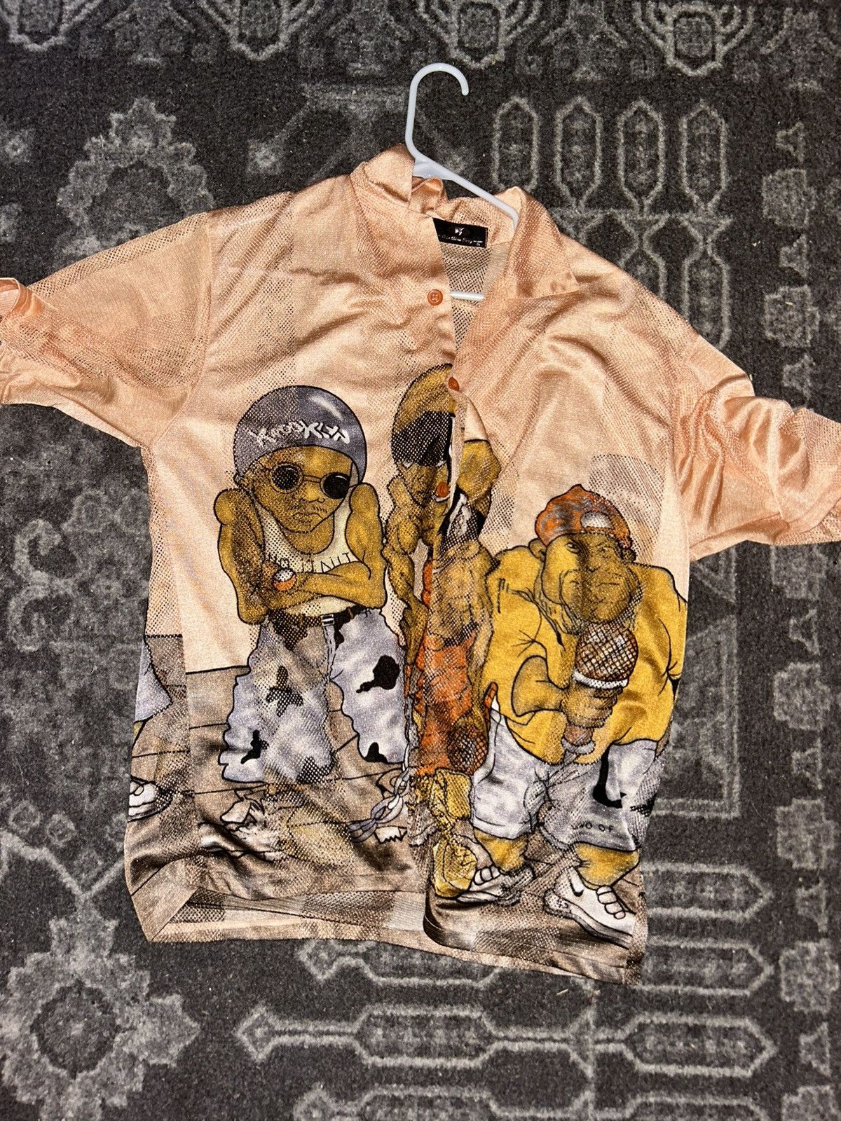 JNCO Jersey/button up shirt with dudes on it Size US M / EU 48-50 / 2 - 1 Thumbnail