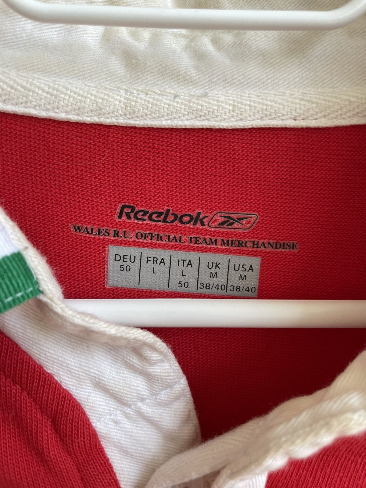 Other Wales Rugby 2004 2006 Shirt Reebok Welsh Home Vintage Jersey Size US L / EU 52-54 / 3 - 10 Thumbnail