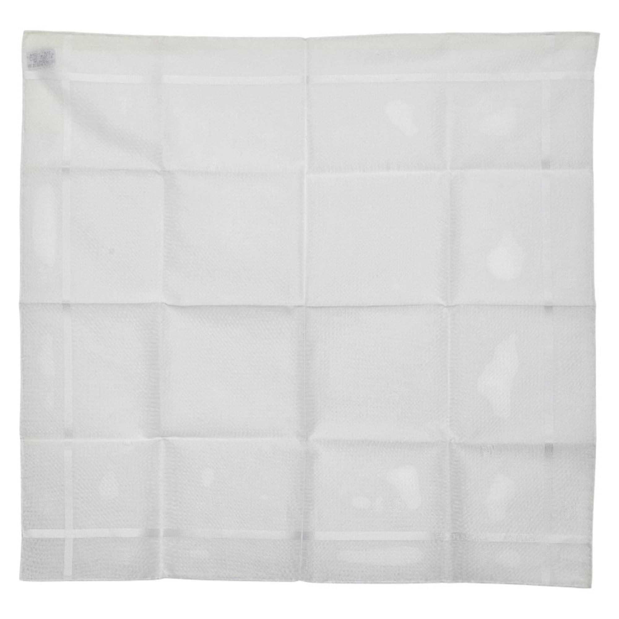 Hermes Hermes Jacquard H Handkerchief, White Cotton, Women's, HERMES Size ONE SIZE - 1 Thumbnail