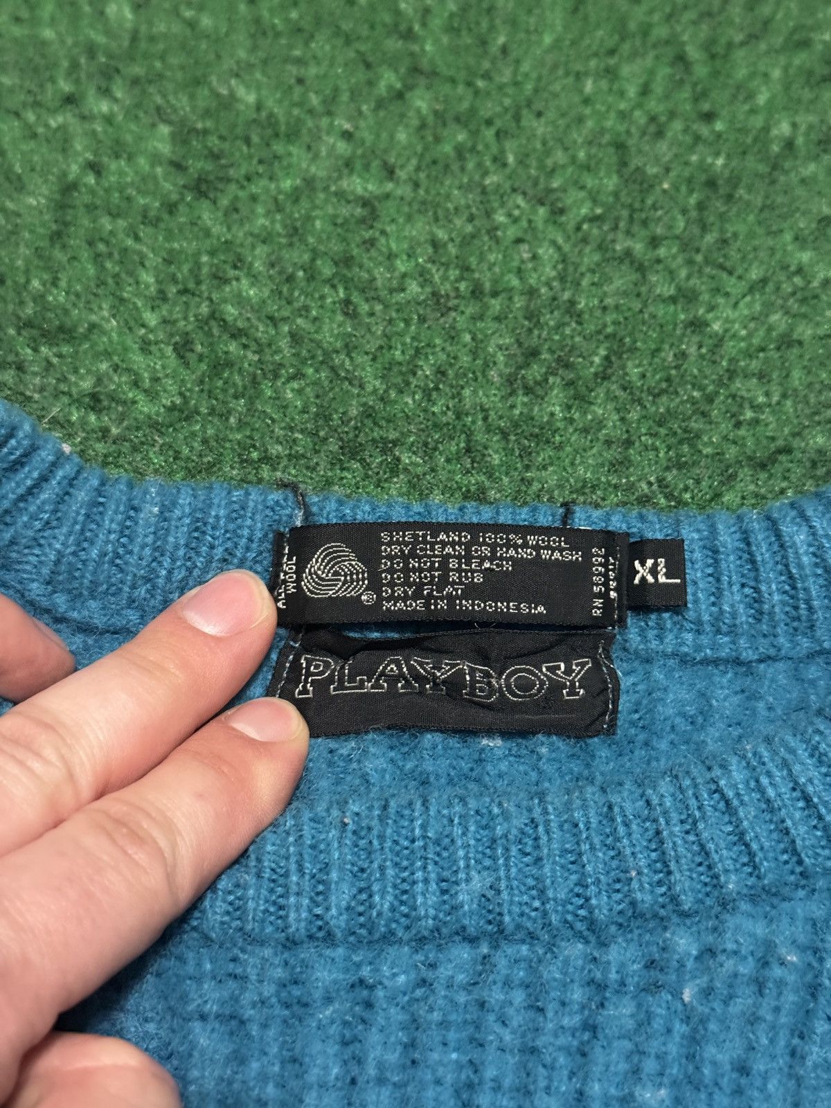 Playboy Vintage Playboy Knit Sweater Shetland Wool 16x22 Crewneck Size US XS / EU 42 / 0 - 2 Thumbnail