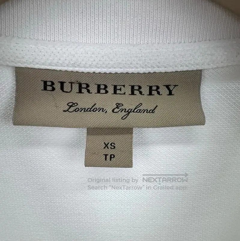 Burberry Burberry White Cotton Men's Polo Shirt. Size US XS / EU 42 / 0 - 3 Thumbnail