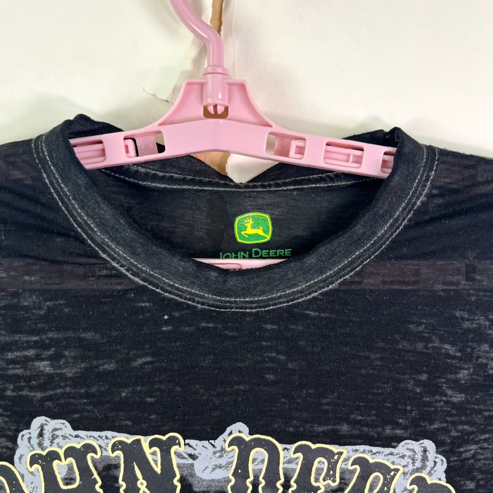 John Deere John Deere At Home On The Range Shear T-Shirt Womens Size M Heather Black Size M / US 6-8 / IT 42-44 - 3 Thumbnail