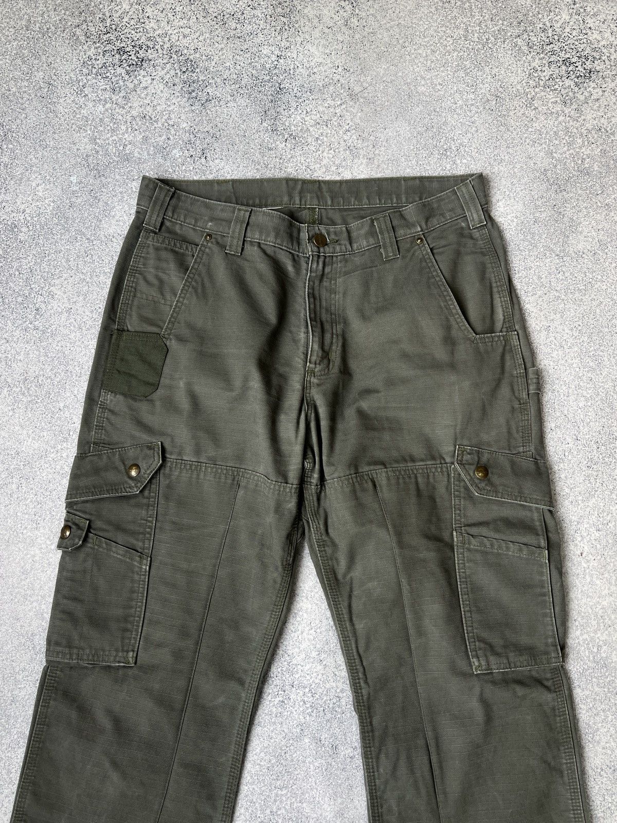 Carhartt × Vintage Vintage CARHARTT RELAXED RIPSTOP CARGO DOUBLE KNEE PANTS Size US 34 / EU 50 - 7 Thumbnail