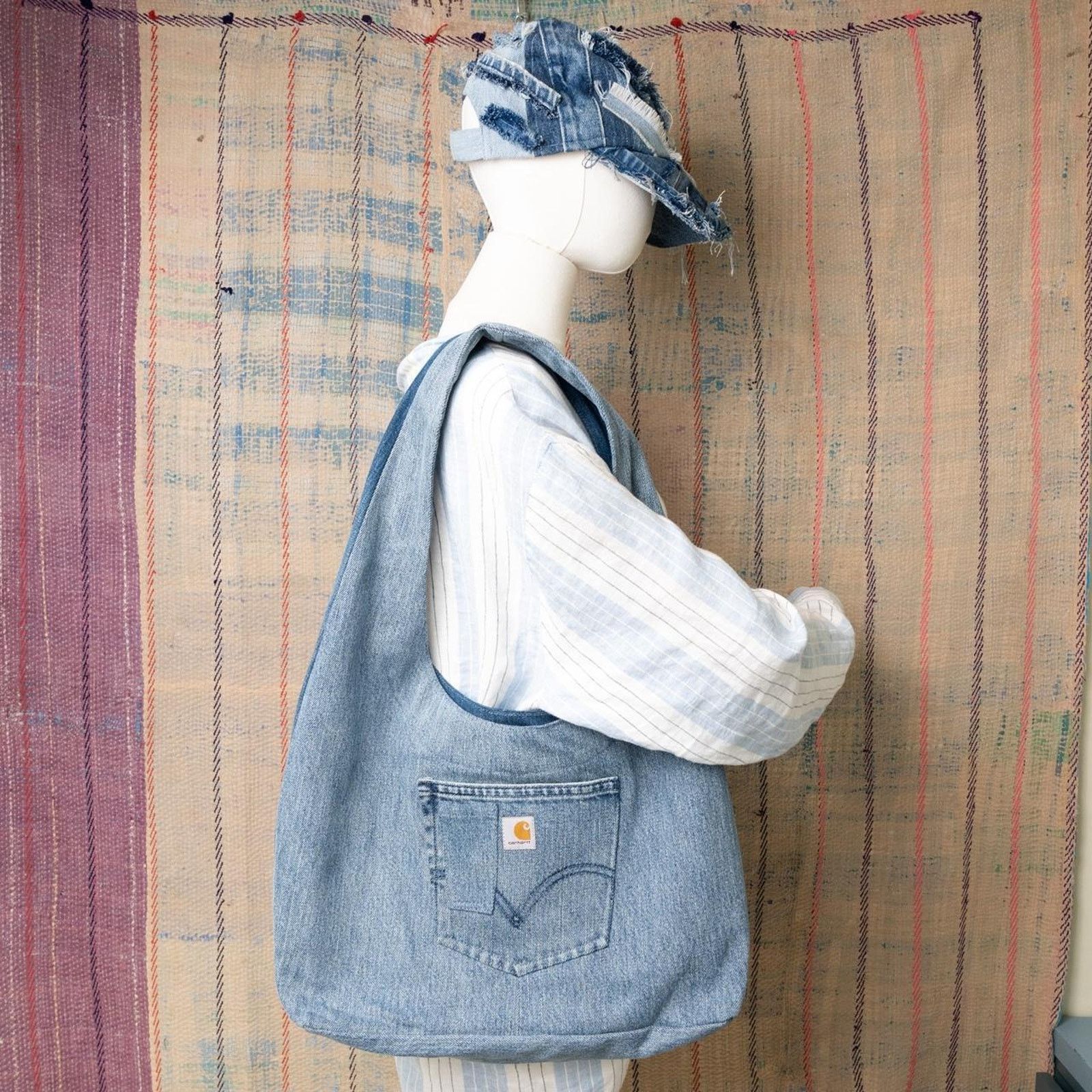Carhartt Custom upcycled carhartt hobo bag Size ONE SIZE - 2 Thumbnail