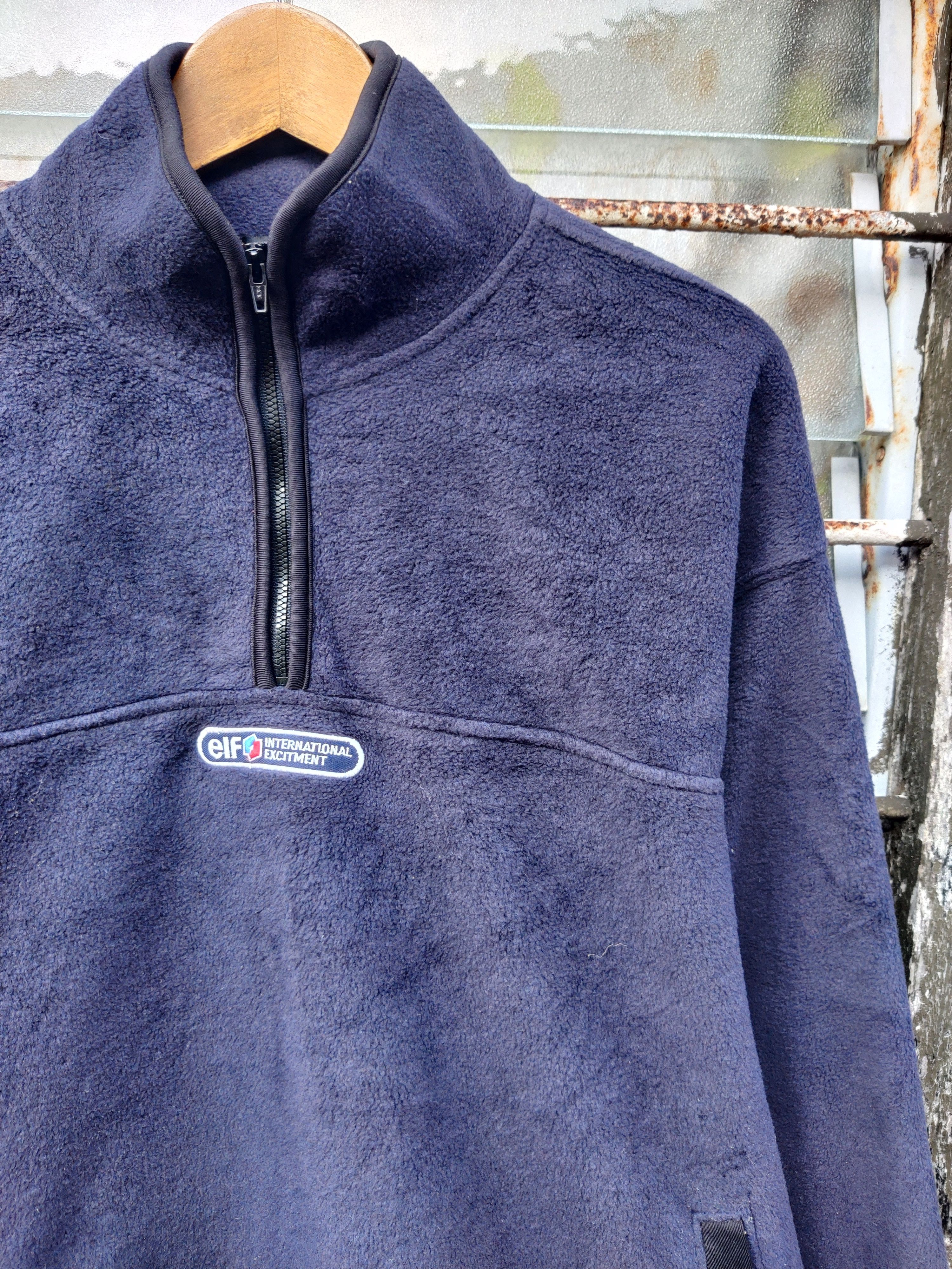 Vintage Vintage Elf International Quarter-Zip Fleece Jacket Size US L / EU 52-54 / 3 - 3 Thumbnail