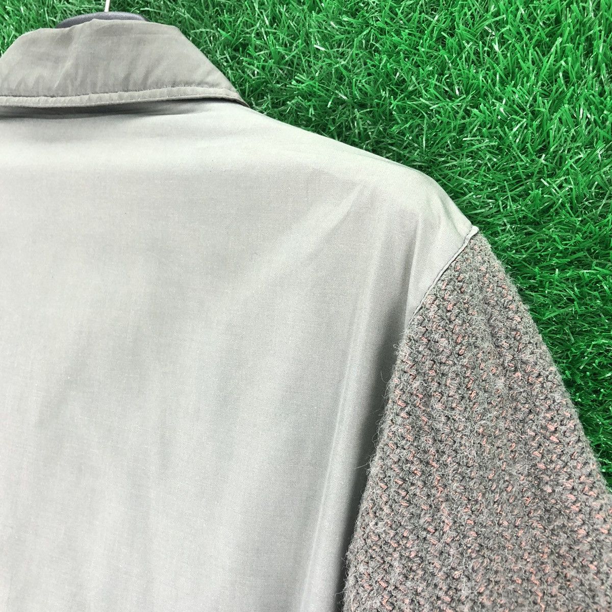 Japanese Brand Vintage 80's Wool Knit Zipper Jacket Workwear Size US S / EU 44-46 / 1 - 5 Thumbnail
