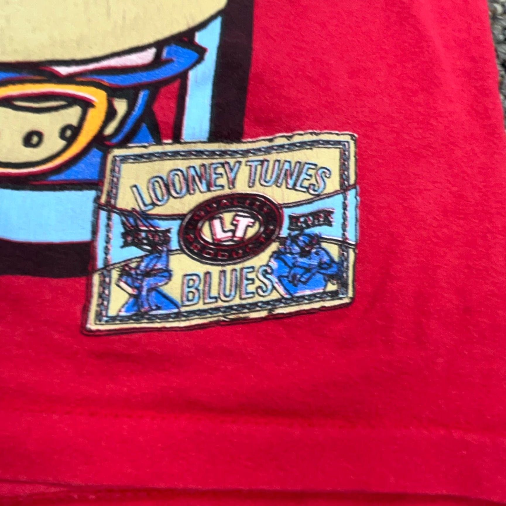 Vintage VINTAGE Looney Tunes Shirt Men XL All Over Print Tweety Bird Hip Hop 80s 90s Cartoon USA Red Mens Shirt XL Cotton Tee Size US XL / EU 56 / 4 - 3 Thumbnail