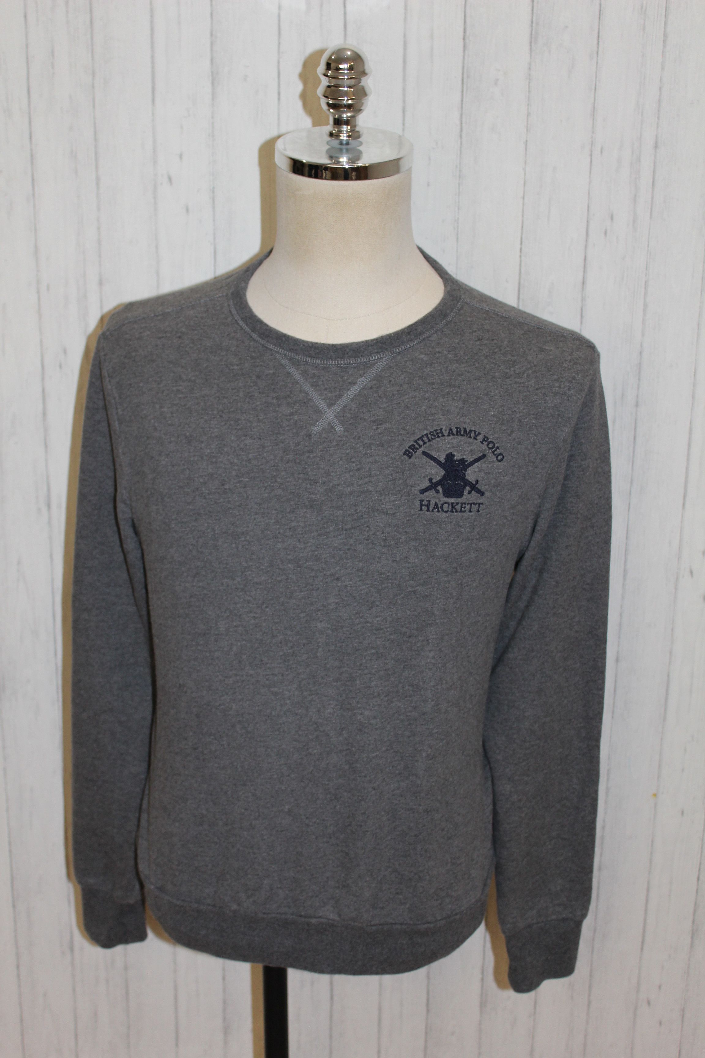 Hackett Men's Hackett Big Logo Gray Sweatshirt Size M Size US M / EU 48-50 / 2 - 1 Thumbnail