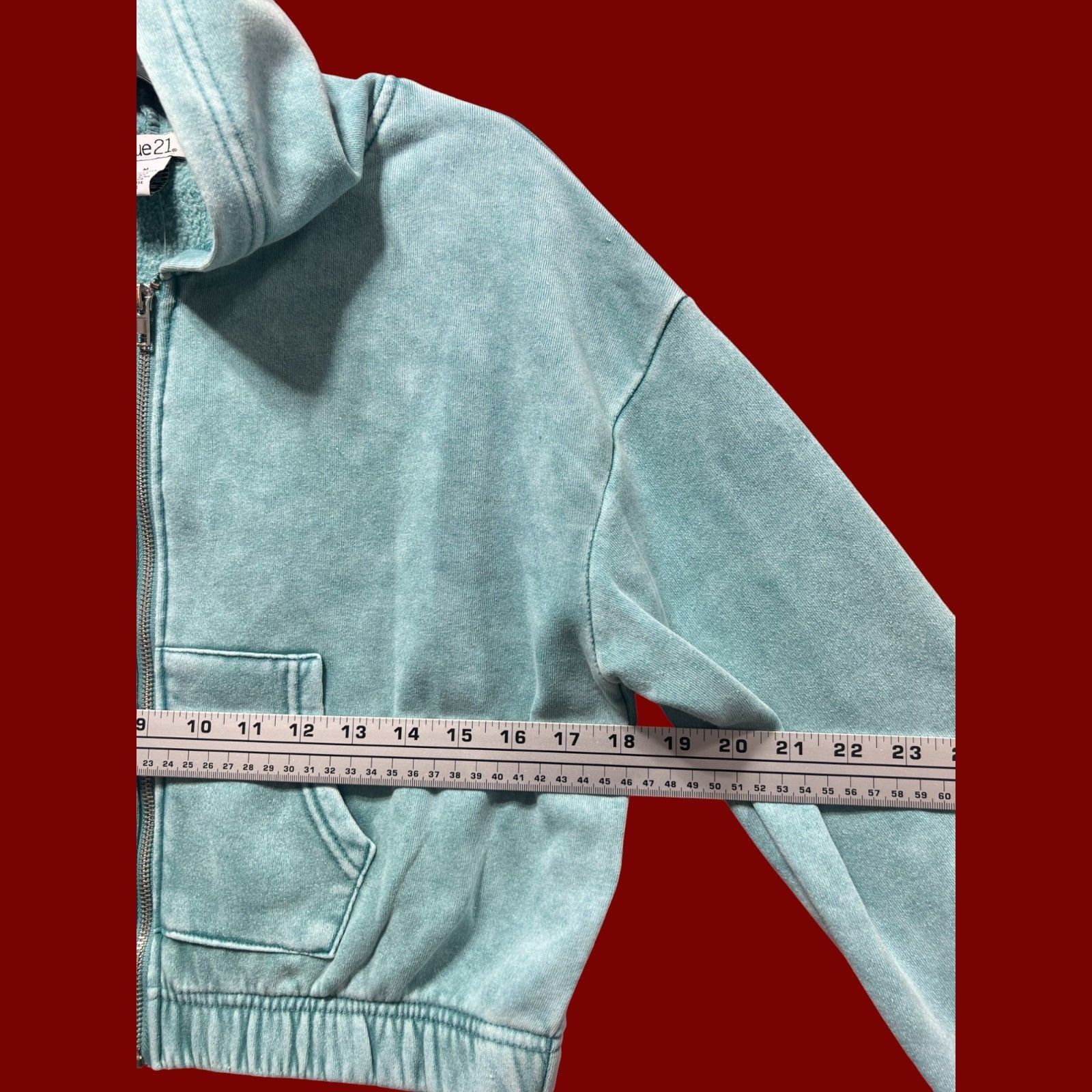 rue21 Rue 21 - Women's Long Sleeve Hooded Sweatshirt - Green - Med Size M / US 6-8 / IT 42-44 - 3 Thumbnail