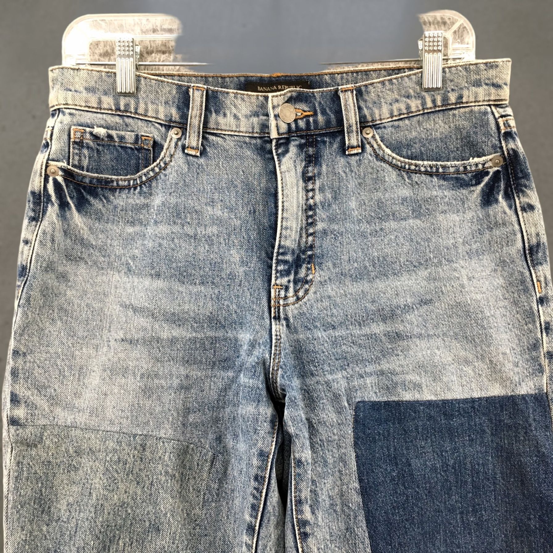 Banana Republic Banana Republic Hi-Rise Straight Jeans Womens 28 Regular Blue Denim Straight Womens Jeans Size 28" / US 6 / IT 42 - 1 Thumbnail
