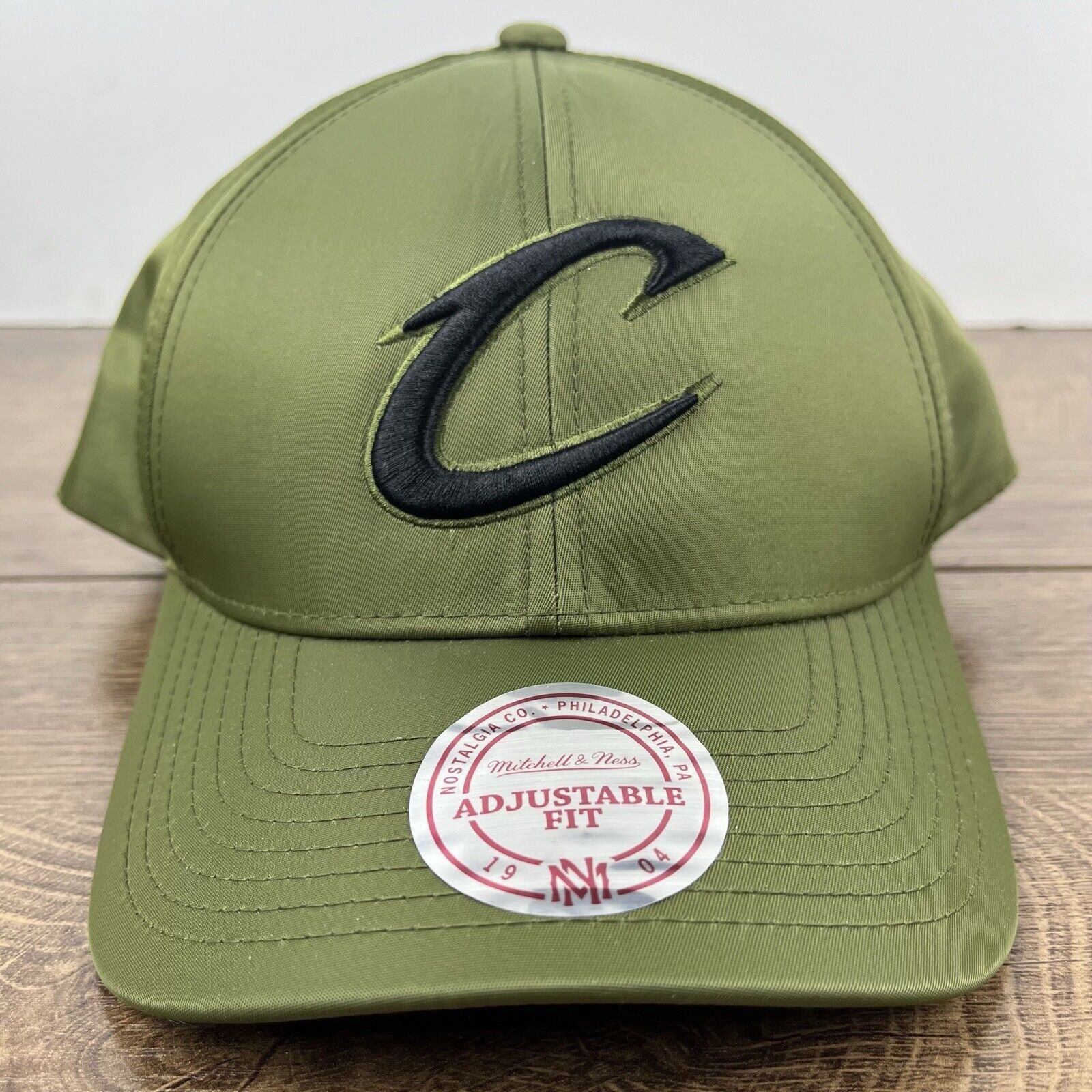 Mitchell & Ness Cleveland Cavaliers Snapback Hat Green Adjustable Hat Green Size ONE SIZE - 4 Thumbnail