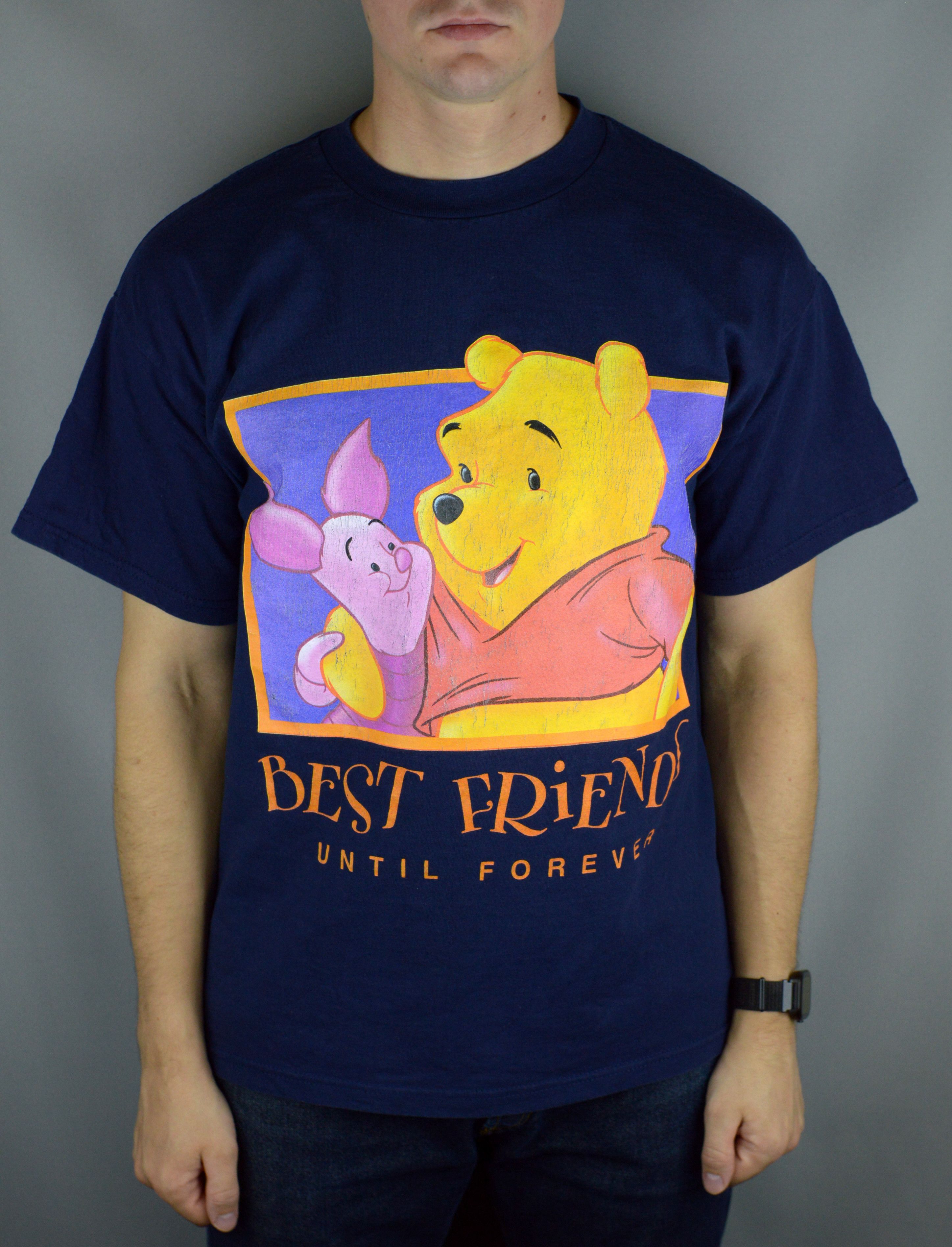 Vintage Winnie The Pooh Best Friends Until Forever 90s t shirt Size US L / EU 52-54 / 3 - 1 Thumbnail