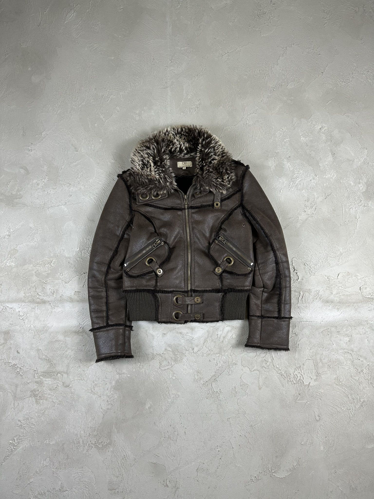 Avant Garde × Hype × Japanese Brand Vintage Y2k Fur Boxy Avant Garde × Hype × Japanese Brand Vintage Y2k Fur Boxy