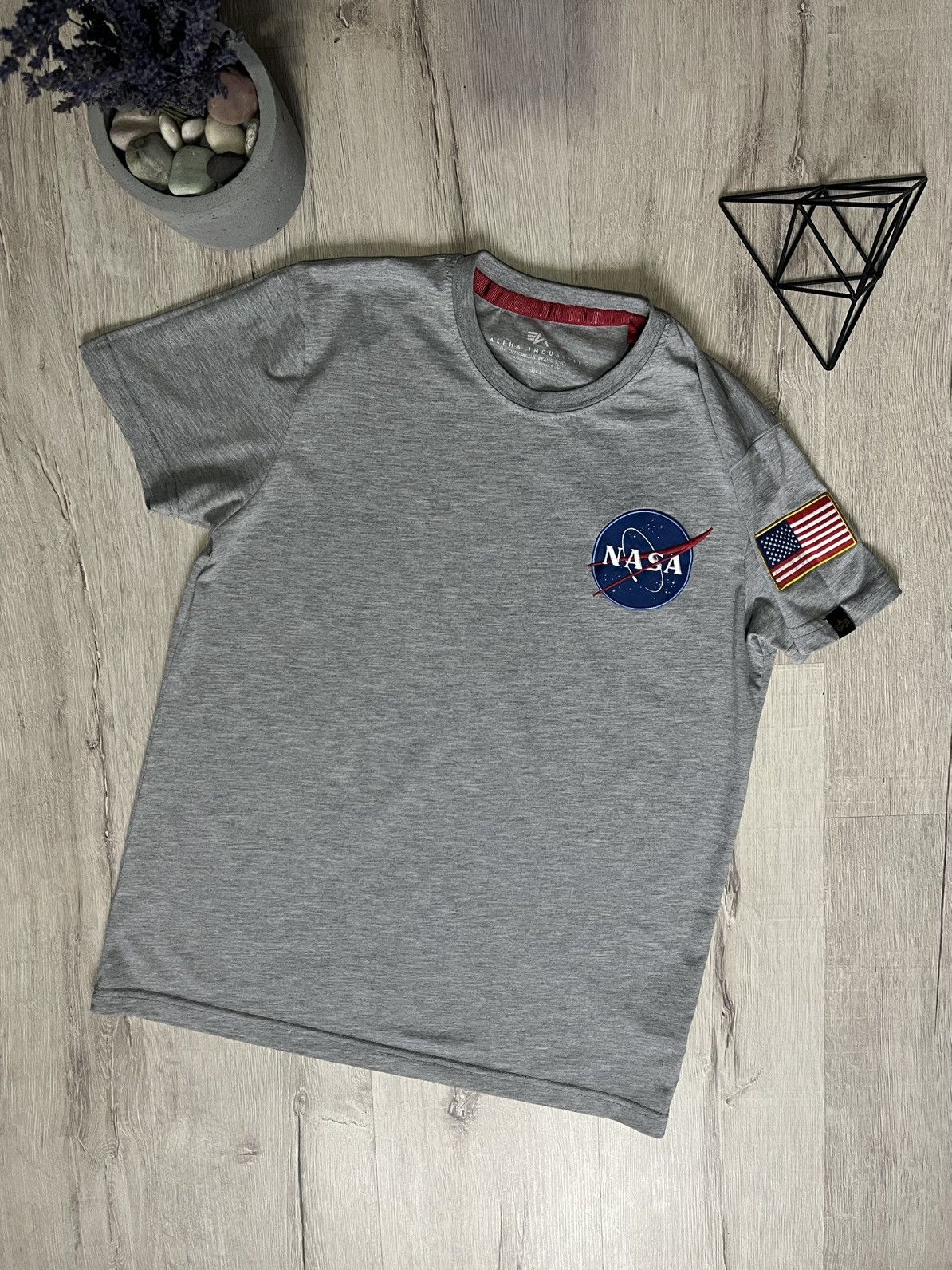 Alpha Industries × Vintage Rare Shirt Alpha Industries NASA 100th Space Shuttle mission Size US S / EU 44-46 / 1 - 1 Thumbnail