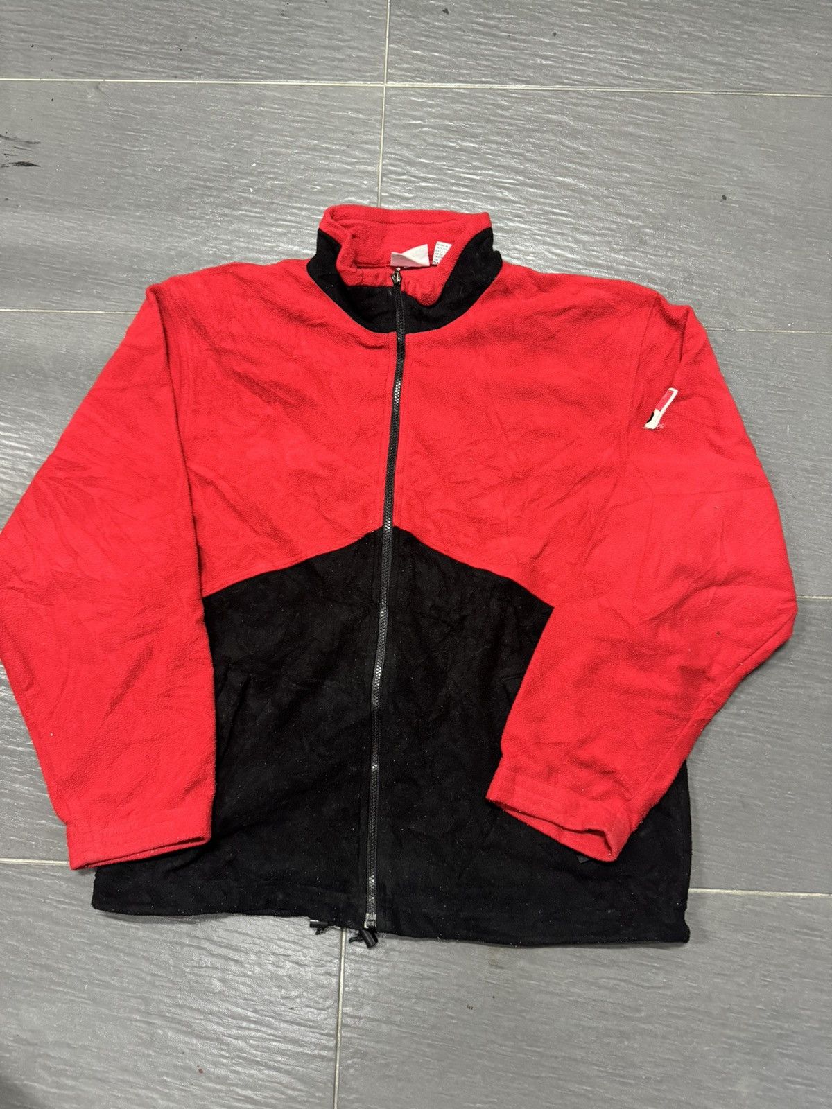 image of Marlboro Fleece Jacket in Red, Men's (Size Large)