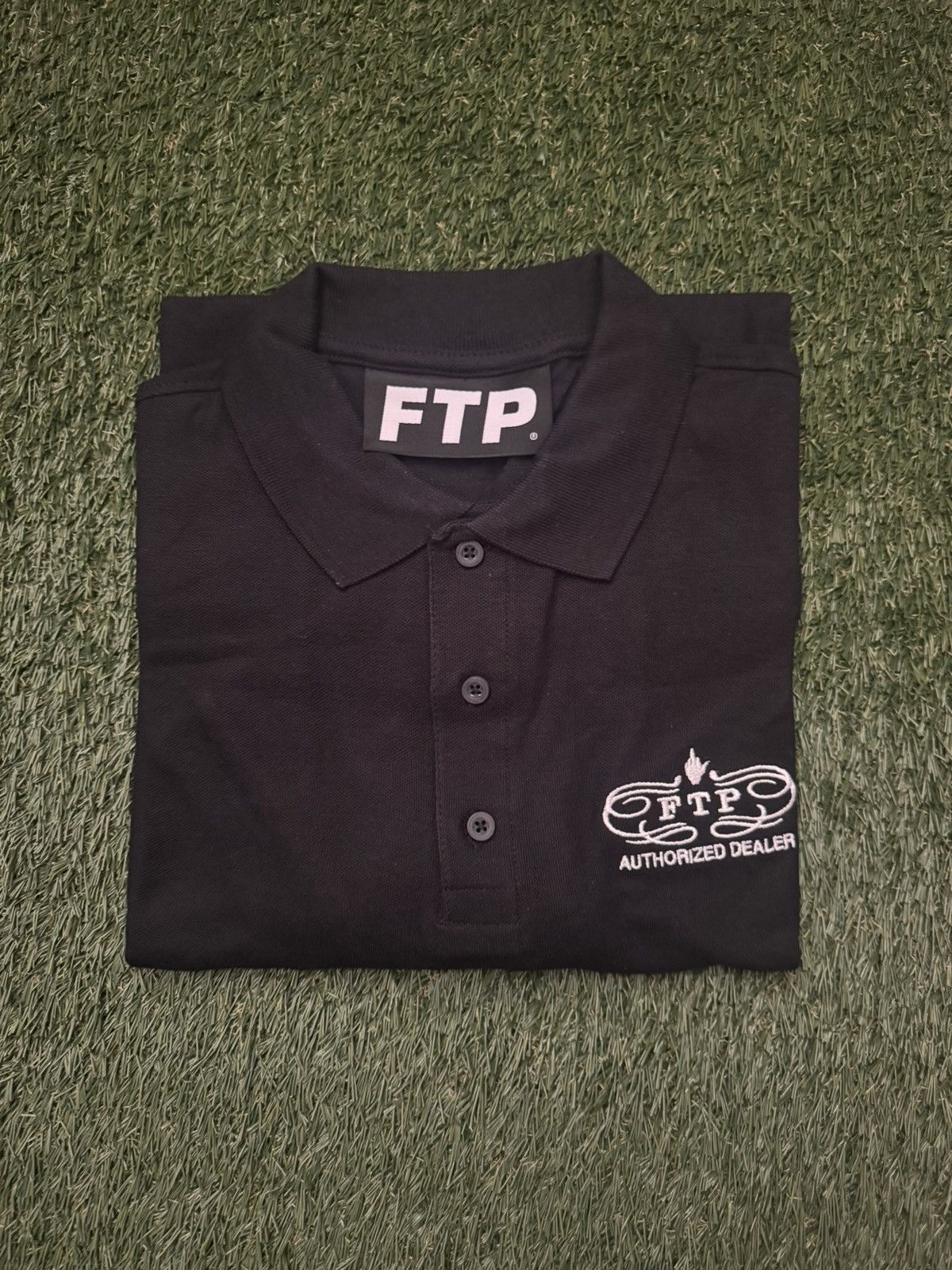 Fuck The Population FTP Technical Dealer Polo Black Black (Size Medium) Size US M / EU 48-50 / 2 - 2 Thumbnail