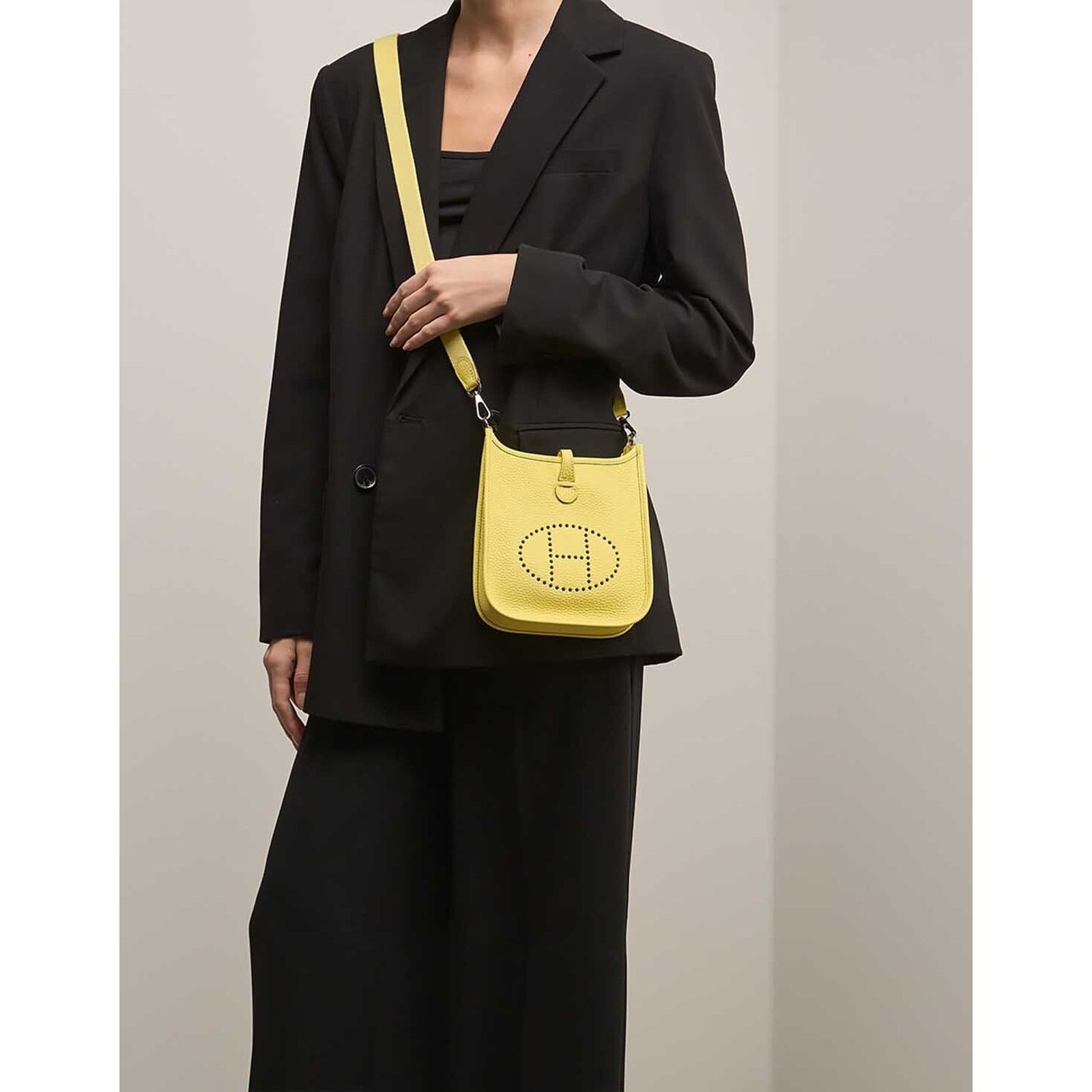 Hermes Hermes Mini Limoncello Yellow Leather Crossbody Shoulder Bag Size ONE SIZE - 3 Thumbnail
