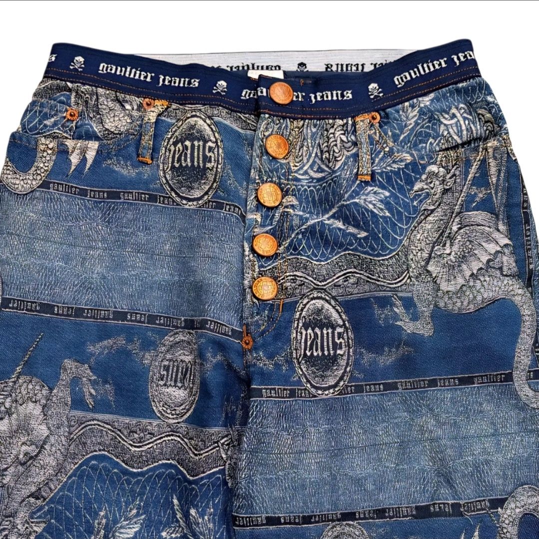 Jean Paul Gaultier Jean Paul Gaultier Dragon Tattoo Pants FW 95 Size US 28 / EU 44 - 3 Thumbnail