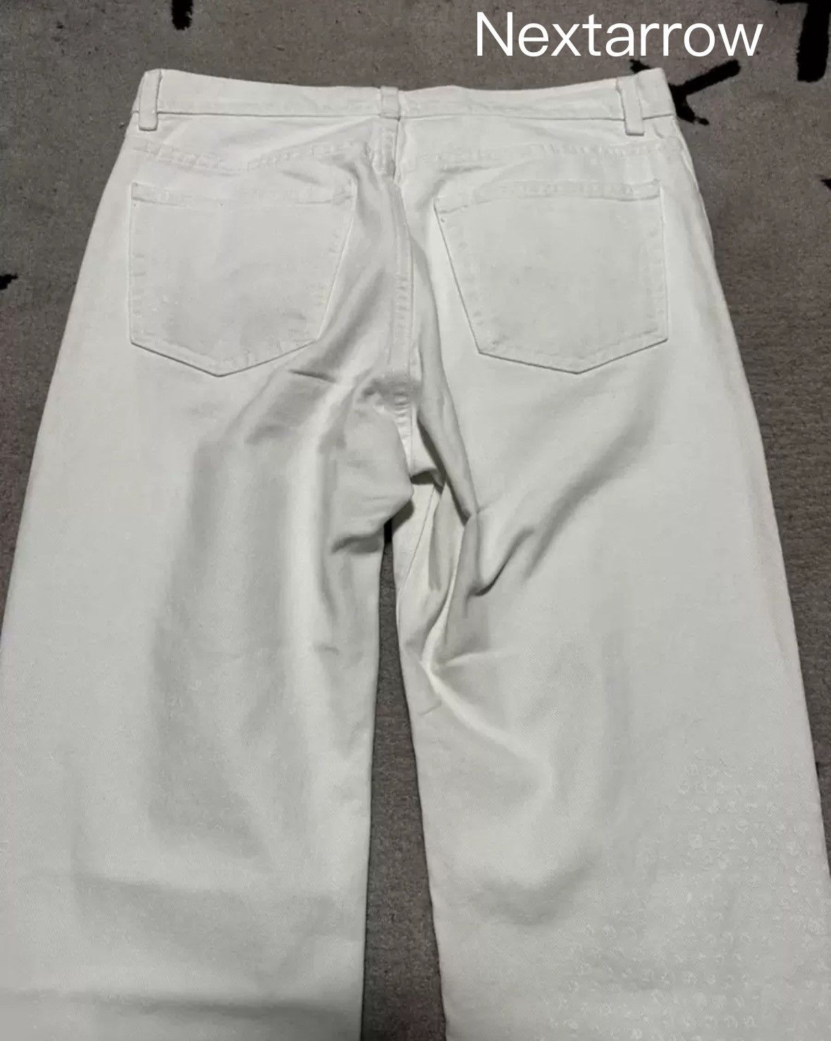 Helmut Lang Helmut Lang 2003ss, my regular tire print, white jeans Size US 32 / EU 48 - 2 Thumbnail