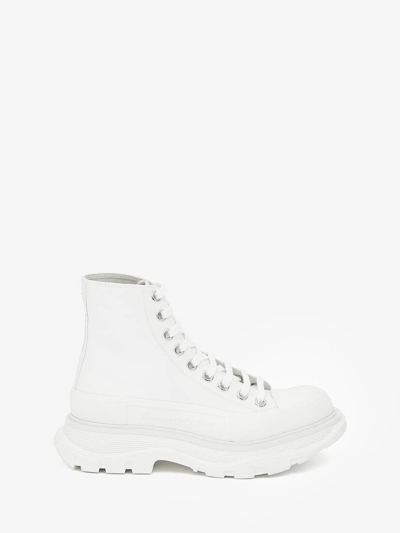 Alexander McQueen o1w1db10925 Tread Slick Boot in White Size US 10.5 / IT 40.5 - 1 Thumbnail