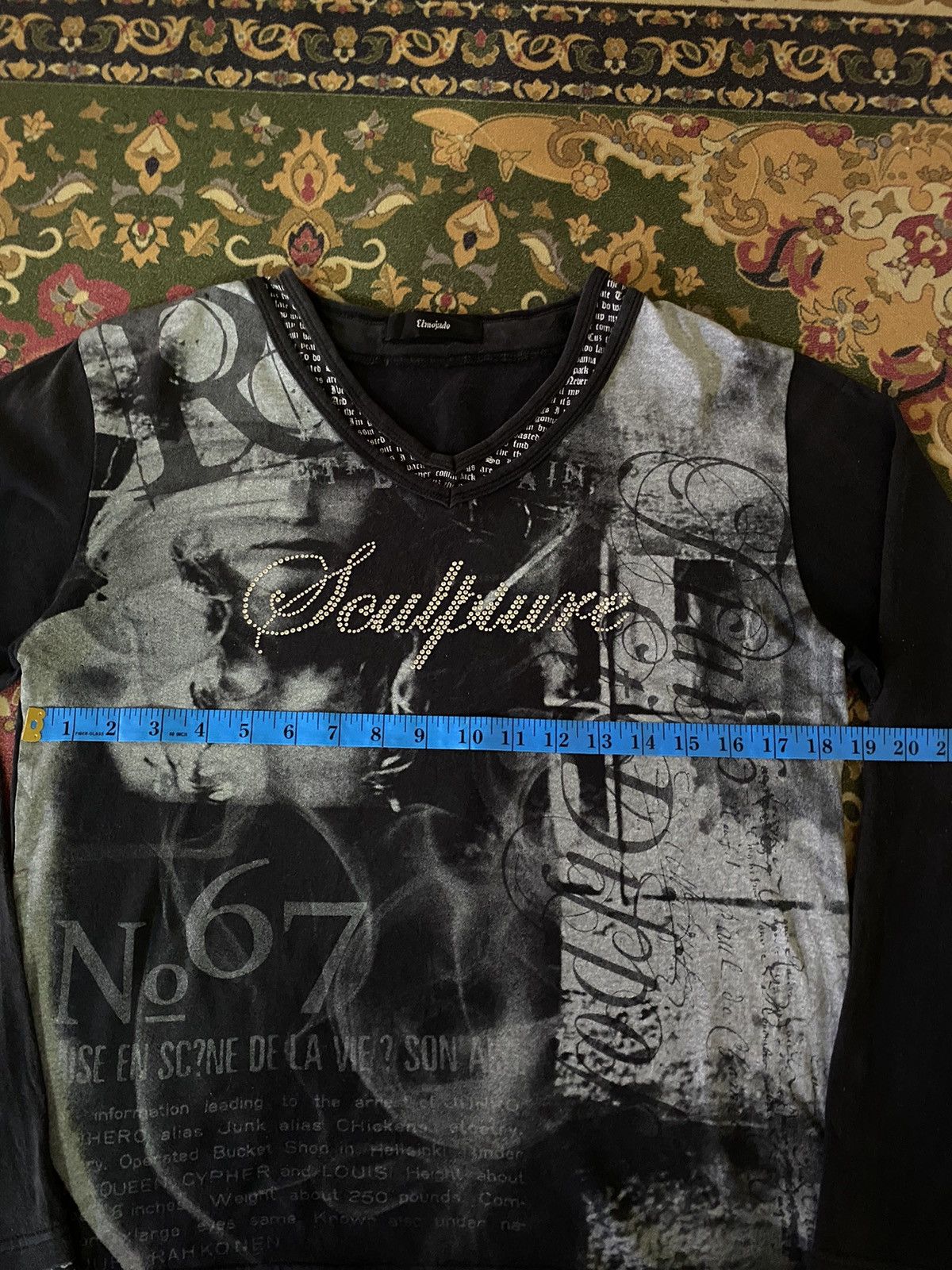 Japanese Brand Vintage Japanese Brand Double Layar Spellout Punk Style Size US S / EU 44-46 / 1 - 11 Thumbnail