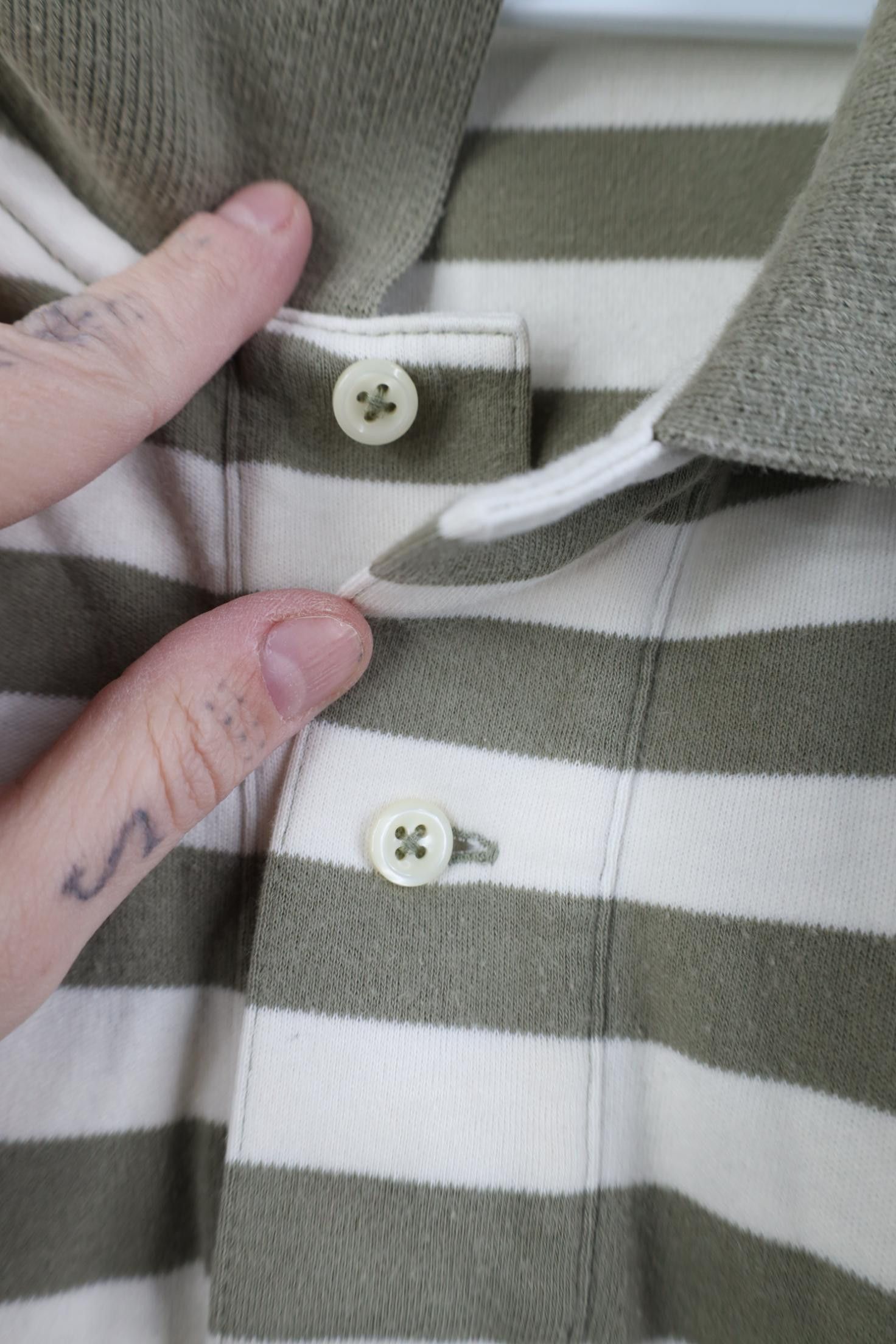 Polo Ralph Lauren Vintage 90s Ralph Lauren Soft Cotton Knit Striped Golf Polo Size US XL / EU 56 / 4 - 6 Thumbnail