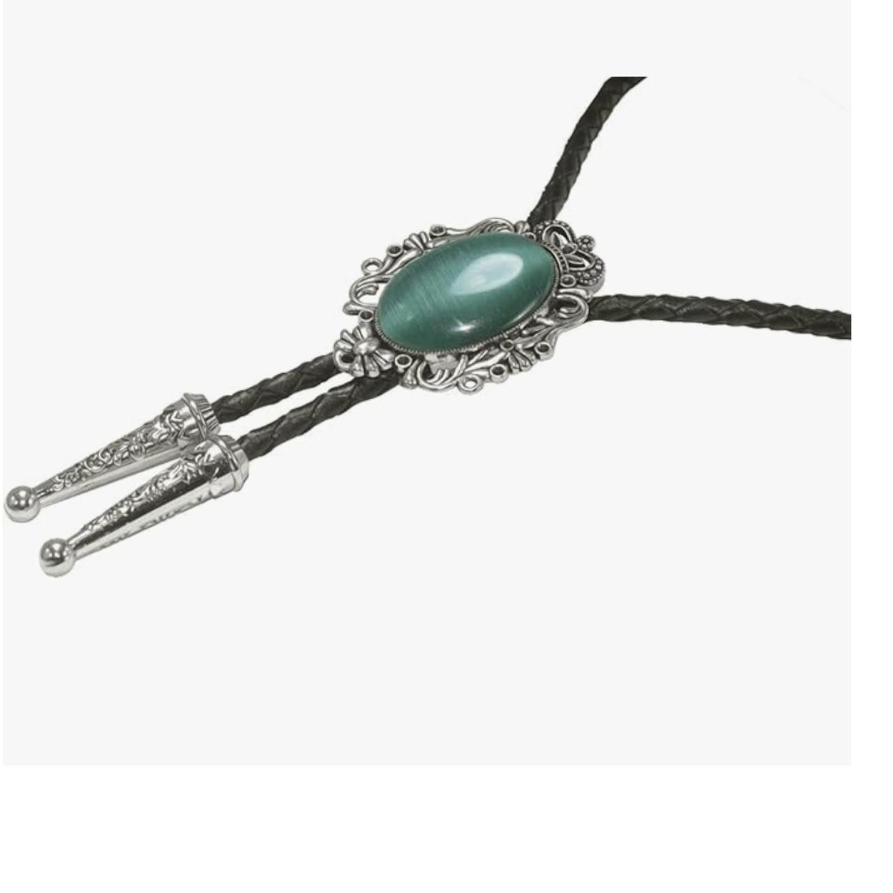 Other Emerald Cat Eye Bolo Tie Size ONE SIZE - 2 Thumbnail