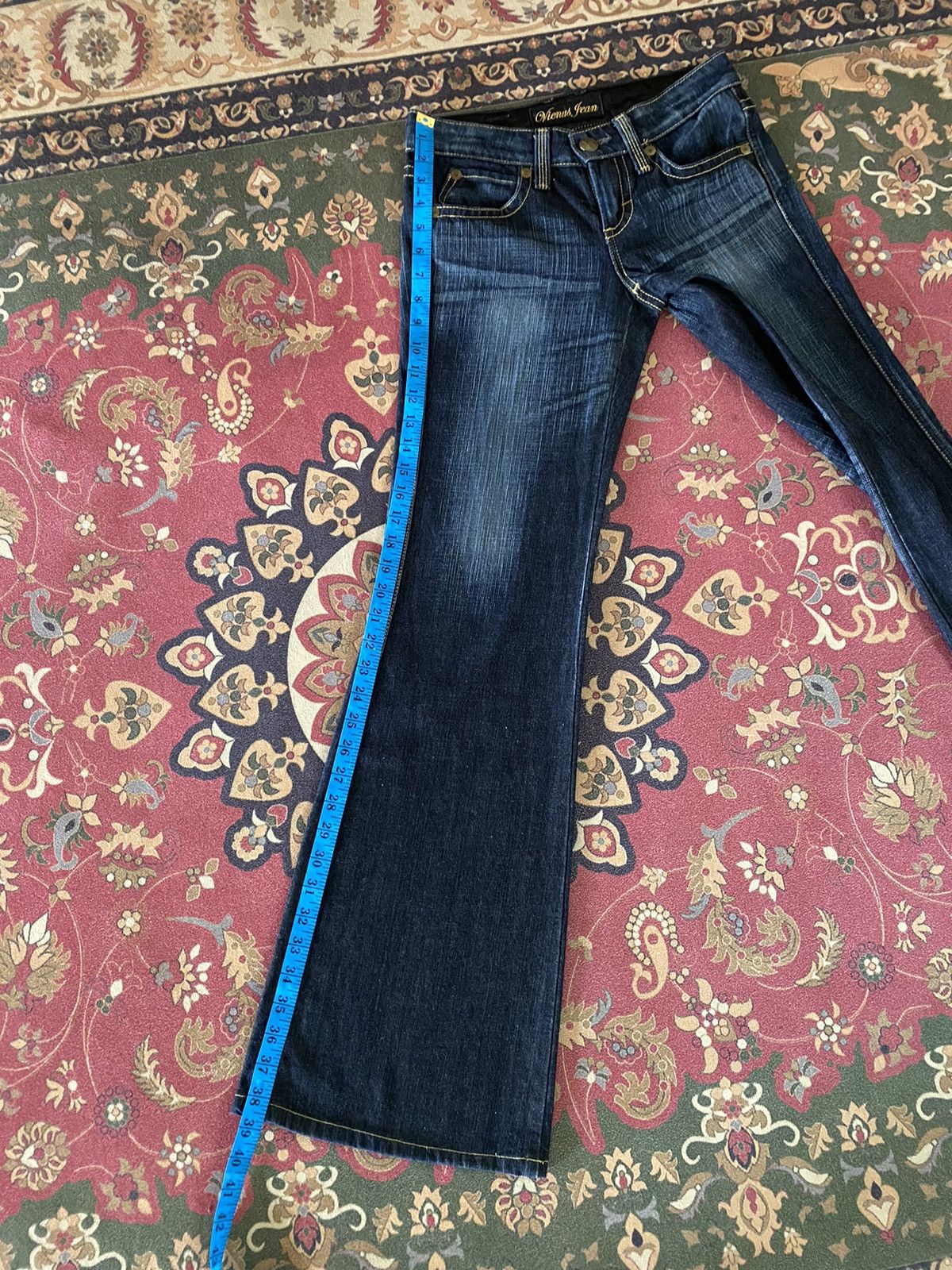 Edwin 🔥🔥Japanese Brand Vienus Jean Super Flare Rare Design Denim Size US 28 / EU 44 - 13 Thumbnail