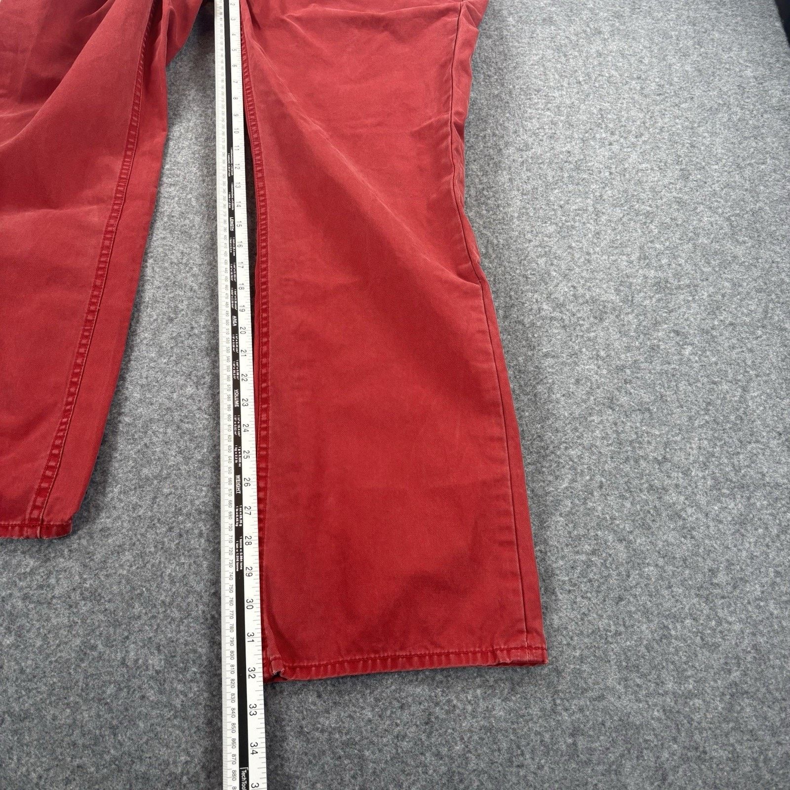 Polo Ralph Lauren Polo Ralph Lauren Red Dungarees Pants 35x32 Straight Leg Size US 35 - 11 Thumbnail