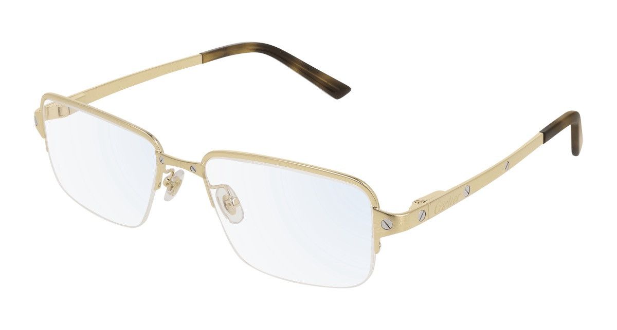 Cartier Cartier CT0041O Gold Optical Frames Size ONE SIZE - 1 Thumbnail