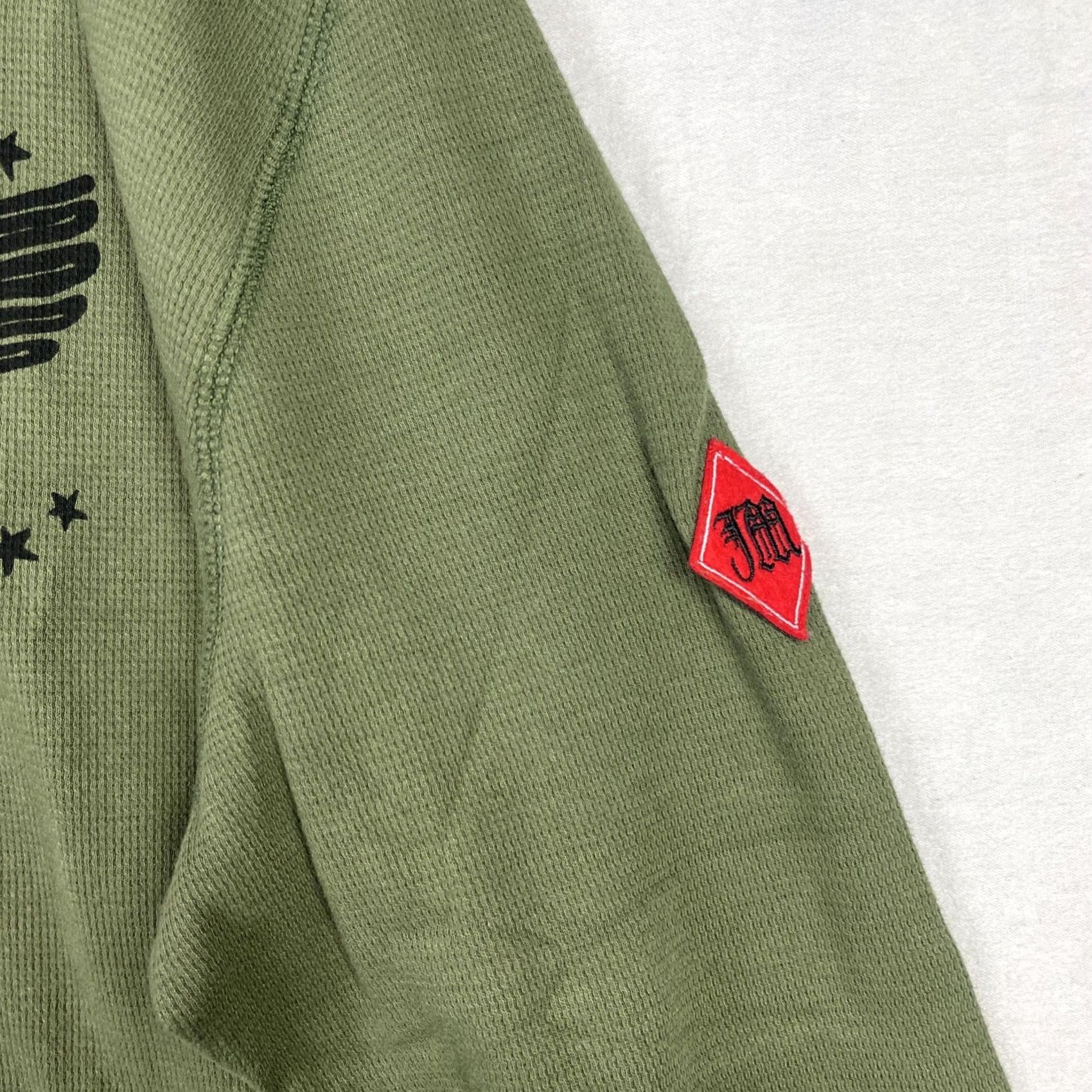 Vintage Johnson Motors Shirt Mens 2XL Green Long Sleeve Thermal Made In USA Bombers Knit Size US XXL / EU 58 / 5 - 5 Thumbnail