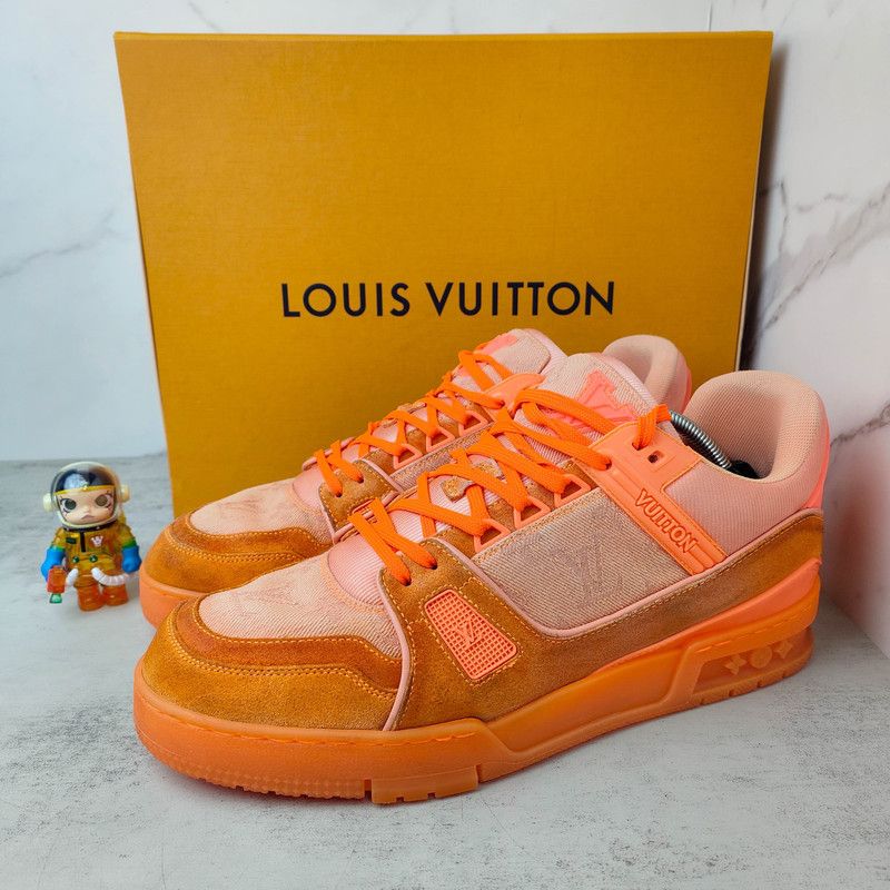 Louis Vuitton Virgil Abloh x Louis Vuitton Orange Trainers 0079 Size US 9 / IT 39 - 1 Thumbnail