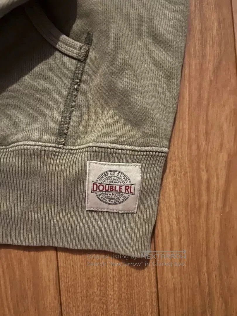 RRL Ralph Lauren vintage military green hooded sweatshirt. Size US XL / EU 56 / 4 - 2 Thumbnail