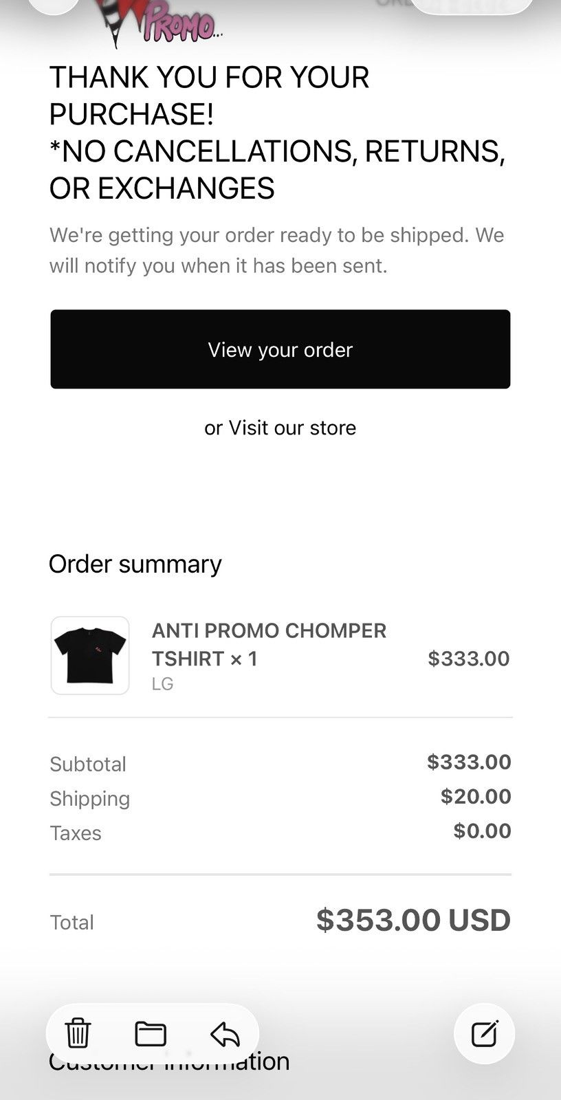 Matty Boy Matty Boy Anti Promo Chomper T-shirt Size US L / EU 52-54 / 3 - 4 Thumbnail