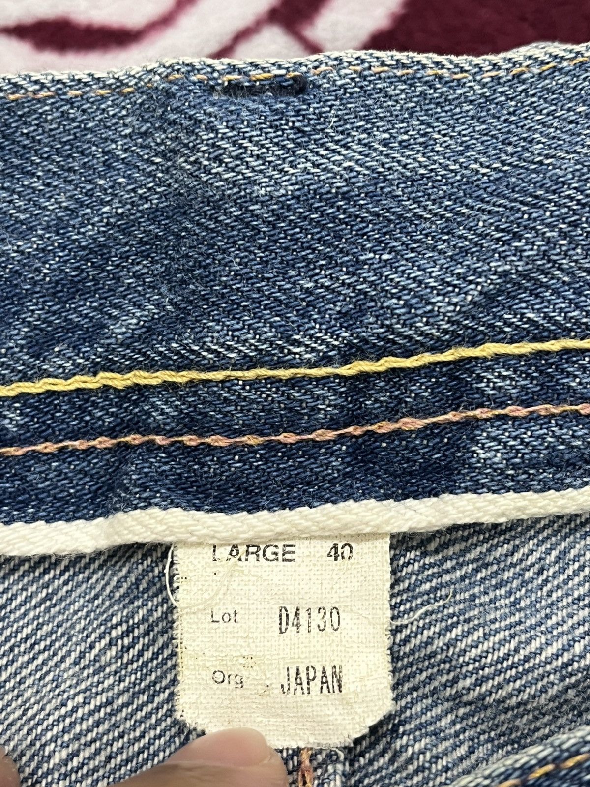 Japanese Brand Deluxe Clothing Distressed Reworked Half Selvedge Denim Size US 34 / EU 50 - 13 Thumbnail