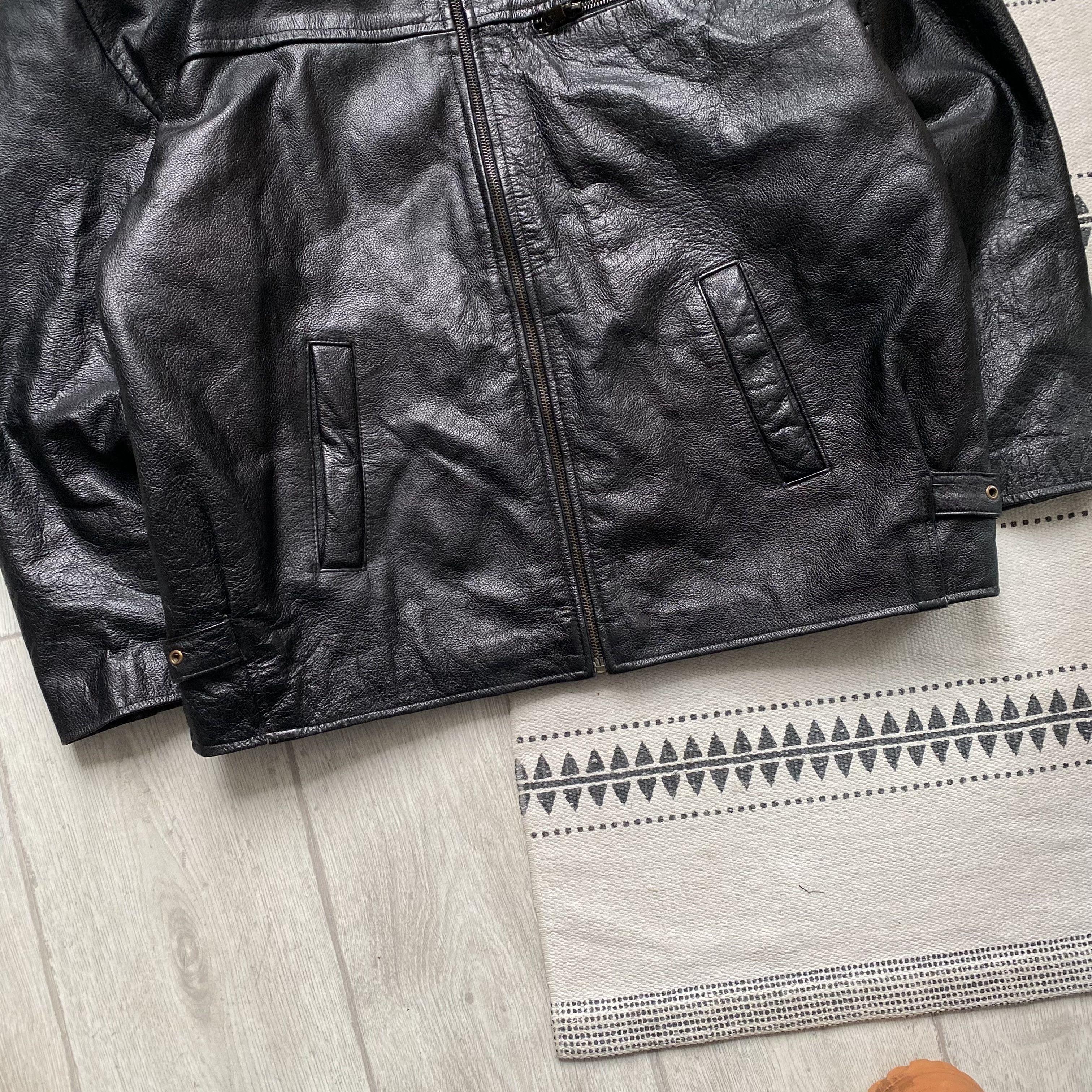 Genuine Leather Vintage 70s Genuine Real Leather Heavy Racing Jacket Size US M / EU 48-50 / 2 - 3 Thumbnail